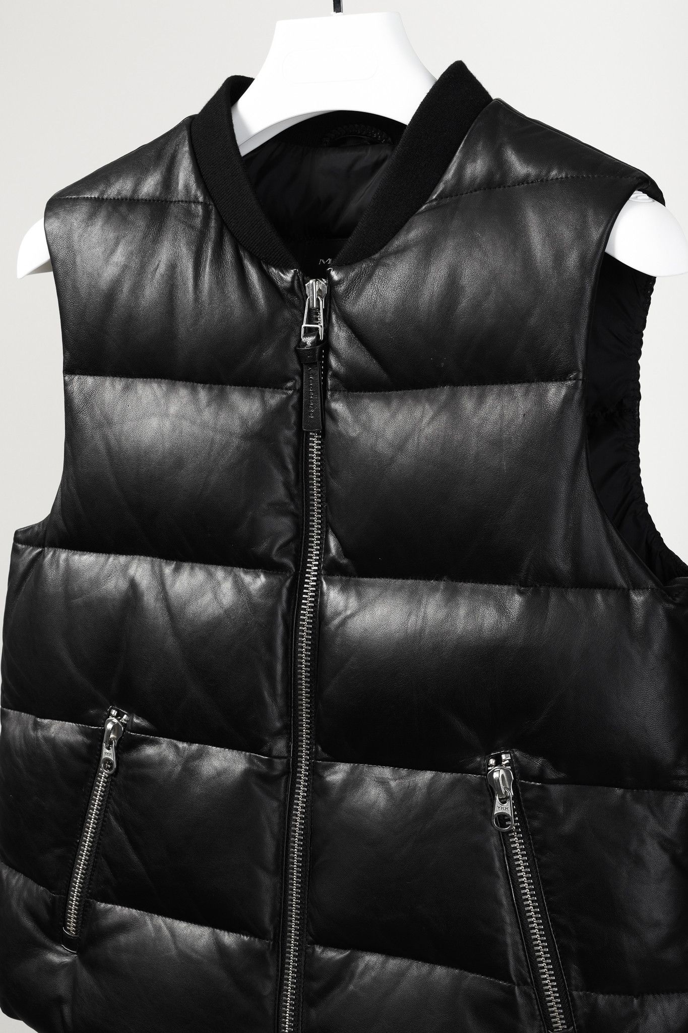 Mackage Mackage Black Leather Down-Filled Puffer Vest Size S / US 4 / IT 40 - 3 Thumbnail