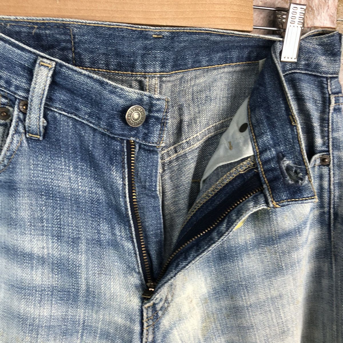 Levi's Levis Blue Distressed faded Denim Pants #A961 Size US 29 - 12 Thumbnail