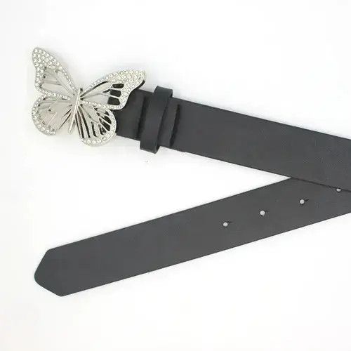 Goods Belts Y2k Diamond Butterfly Belt Size ONE SIZE - 3 Thumbnail