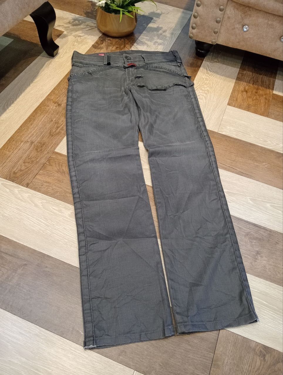 Marithe + Francois Girbaud LE JEAN DE MARITHE FRANCOIS GIRBAUD STRETCH DENIM PANTS Size US 34 / EU 50 - 3 Thumbnail