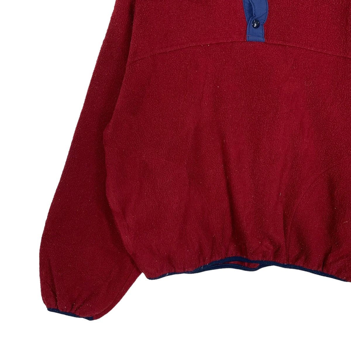 Other 90's Made in USA Half Button Pullover Red Fleece #1139-C52 Size US M / EU 48-50 / 2 - 3 Thumbnail