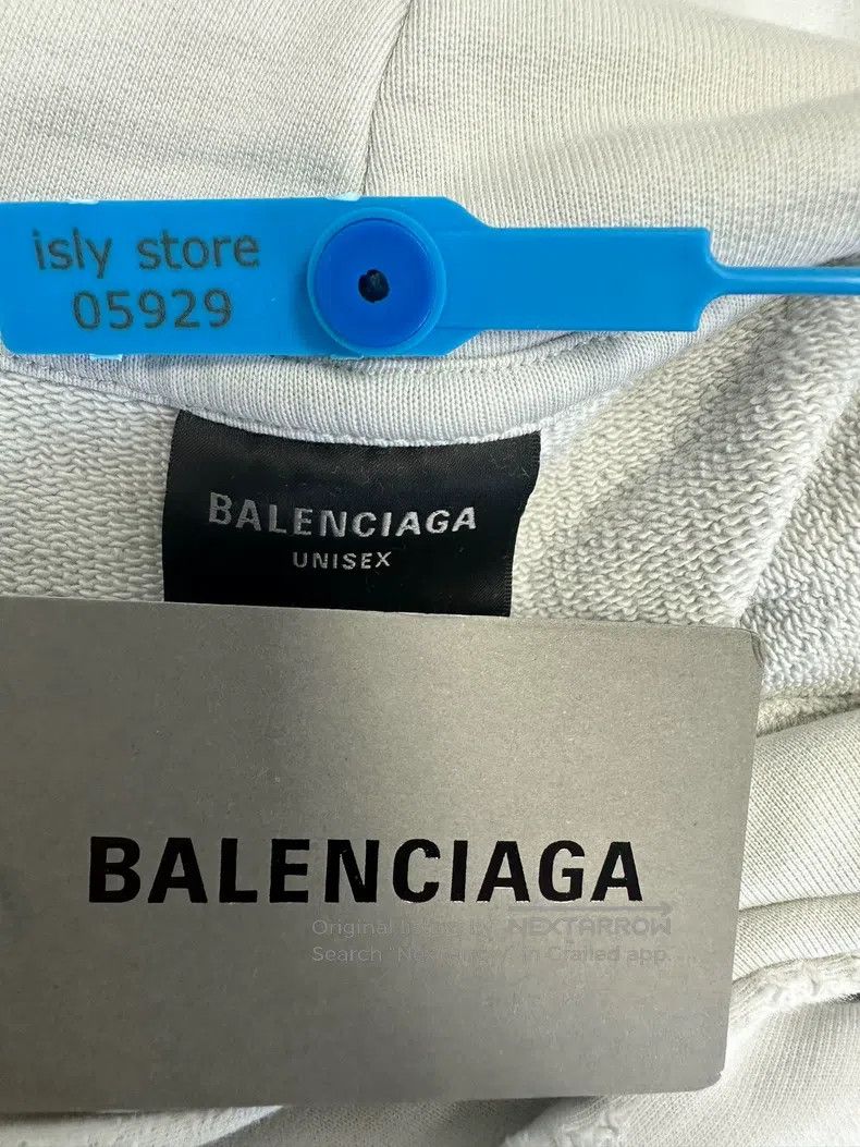 Other Balenciaga Letter print hooded long-sleeve sweatshirt Size US XXS / EU 40 - 4 Thumbnail