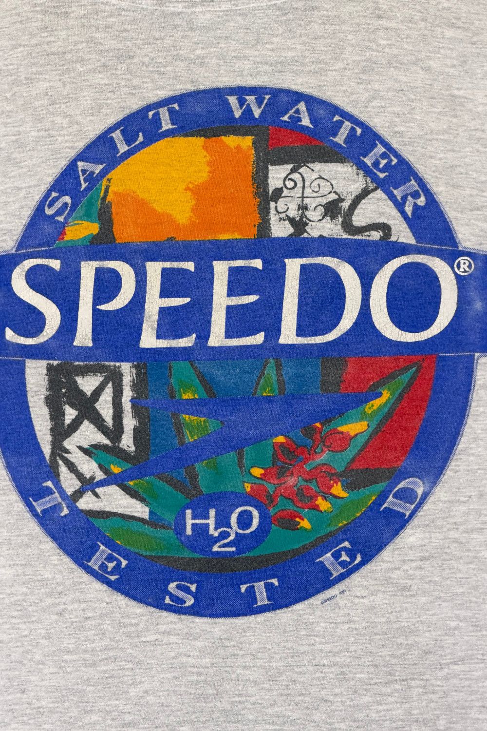 Speedo 90s Speedo Salt Water Tested USA Single Stitch Graphic Tee Size US XL / EU 56 / 4 - 10 Thumbnail