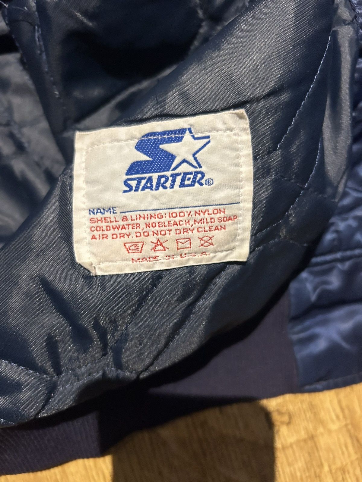 Starter Vintage Detroit Tigers Satin Bomber Jacket 90s MLB Diamond Size US L / EU 52-54 / 3 - 11 Thumbnail
