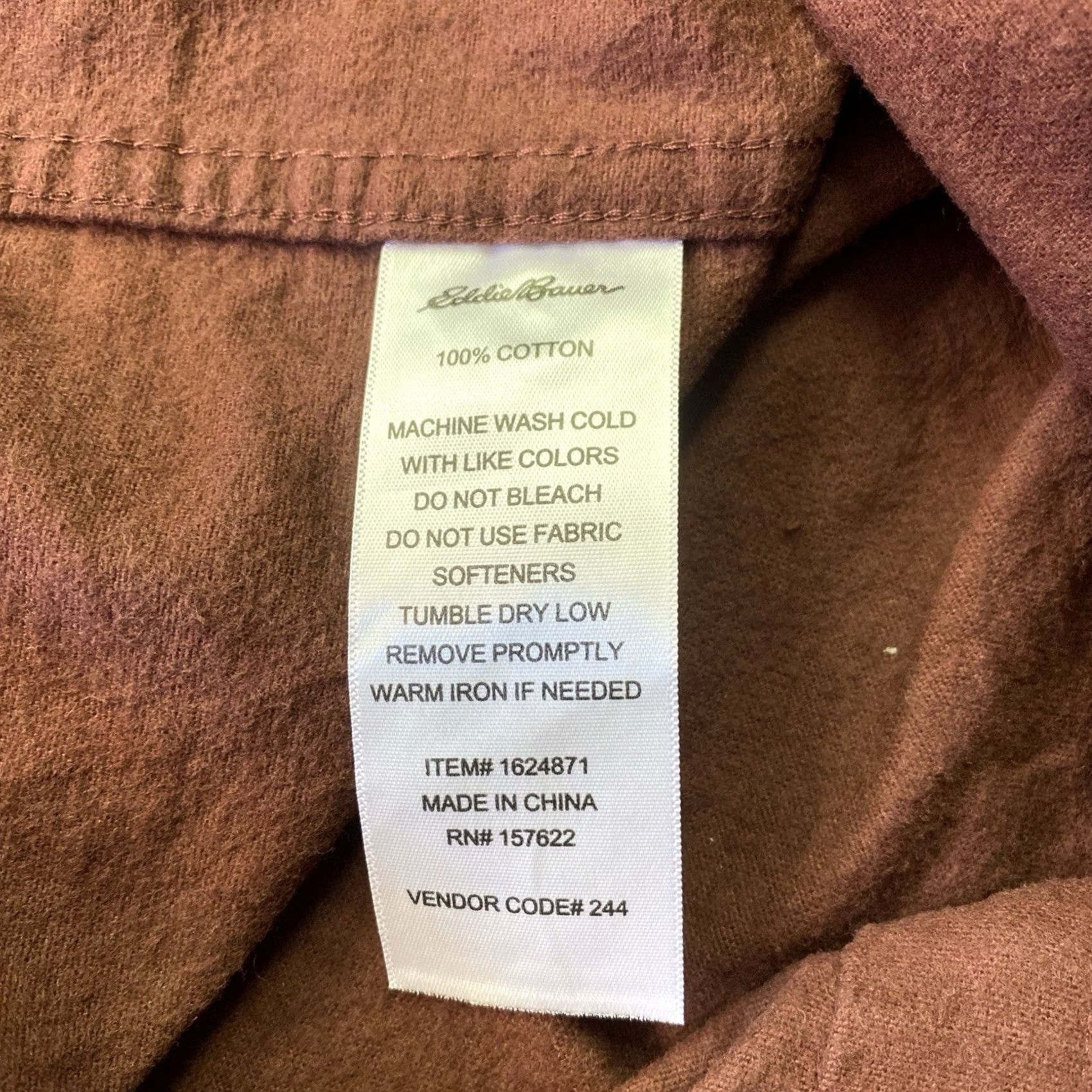 Eddie Bauer VINTAGE Eddie Bauer Shirt Mens Large Red Chamois Heavy Weight Flannel Size US L / EU 52-54 / 3 - 5 Thumbnail