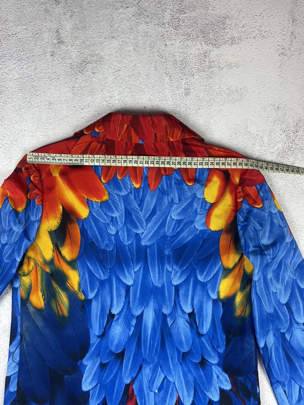 Prada PRADA 100% Silk Multicolor Feather Pattern Coat With Belt Size M / US 6-8 / IT 42-44 - 22 Thumbnail