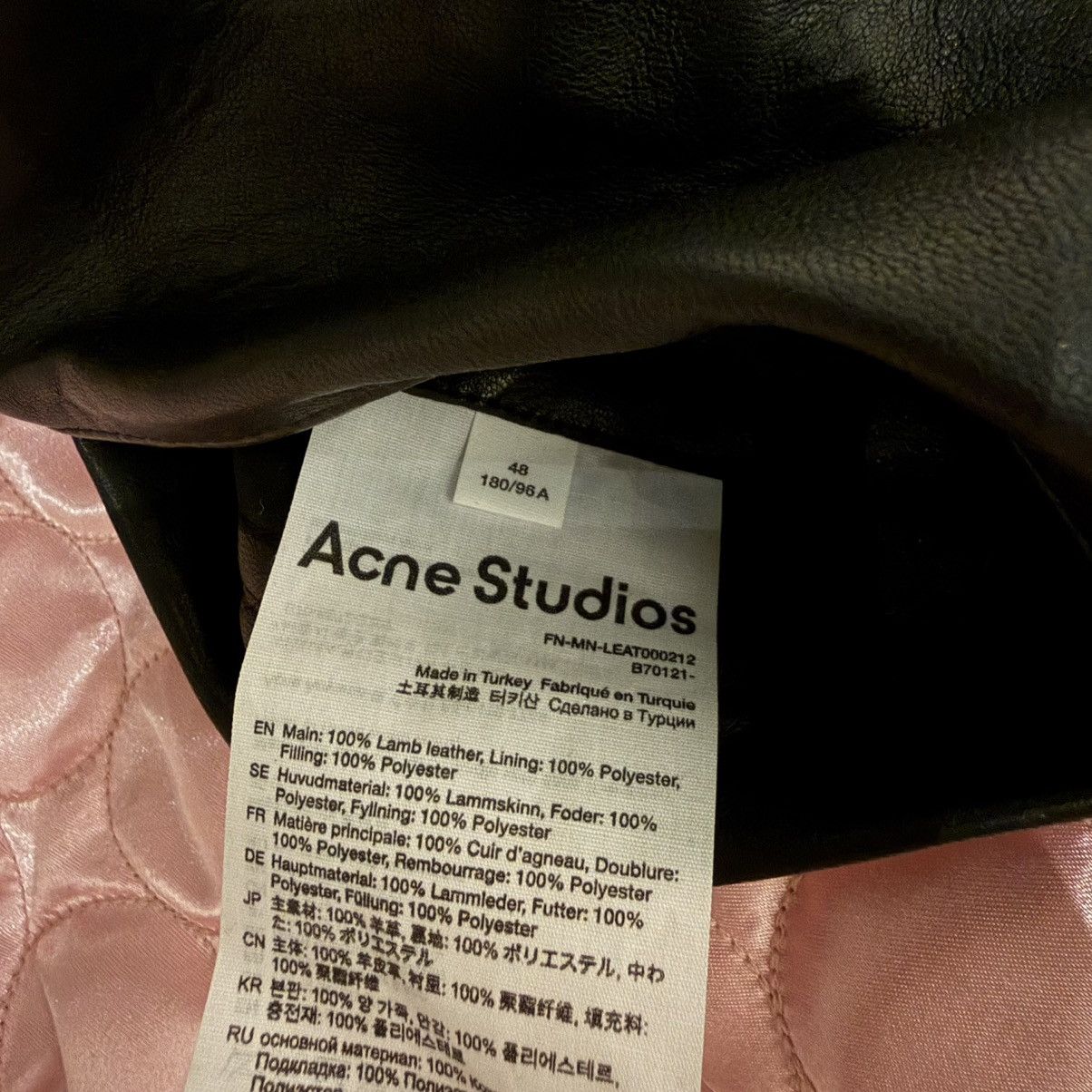 Acne Studios Acne Studios Distressed Leather Jacket Black Size US M / EU 48-50 / 2 - 11 Thumbnail