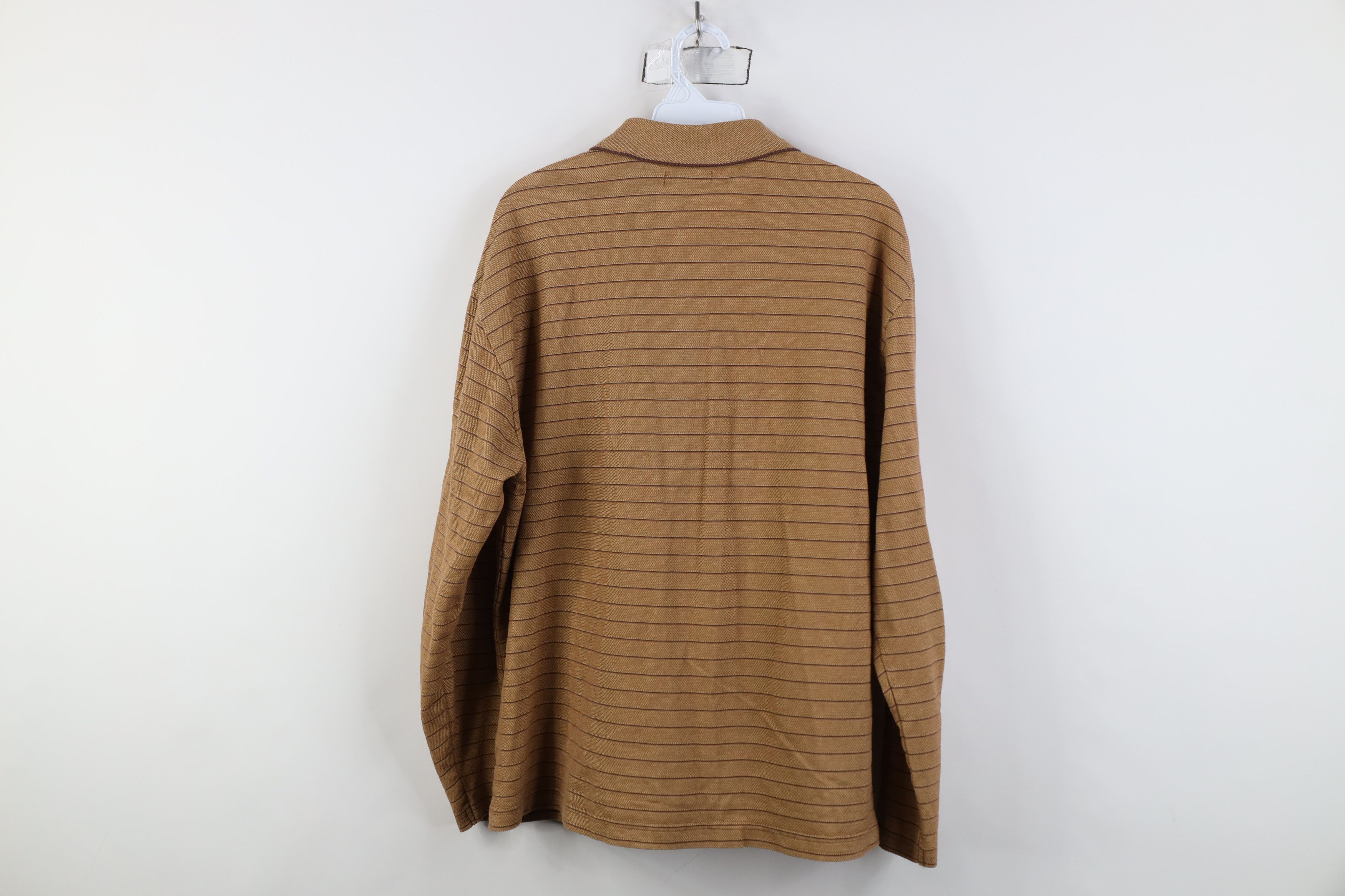 Vintage Vintage 90s Streetwear Thermal Knit Long Sleeve Rugby Polo Size US L / EU 52-54 / 3 - 11 Thumbnail