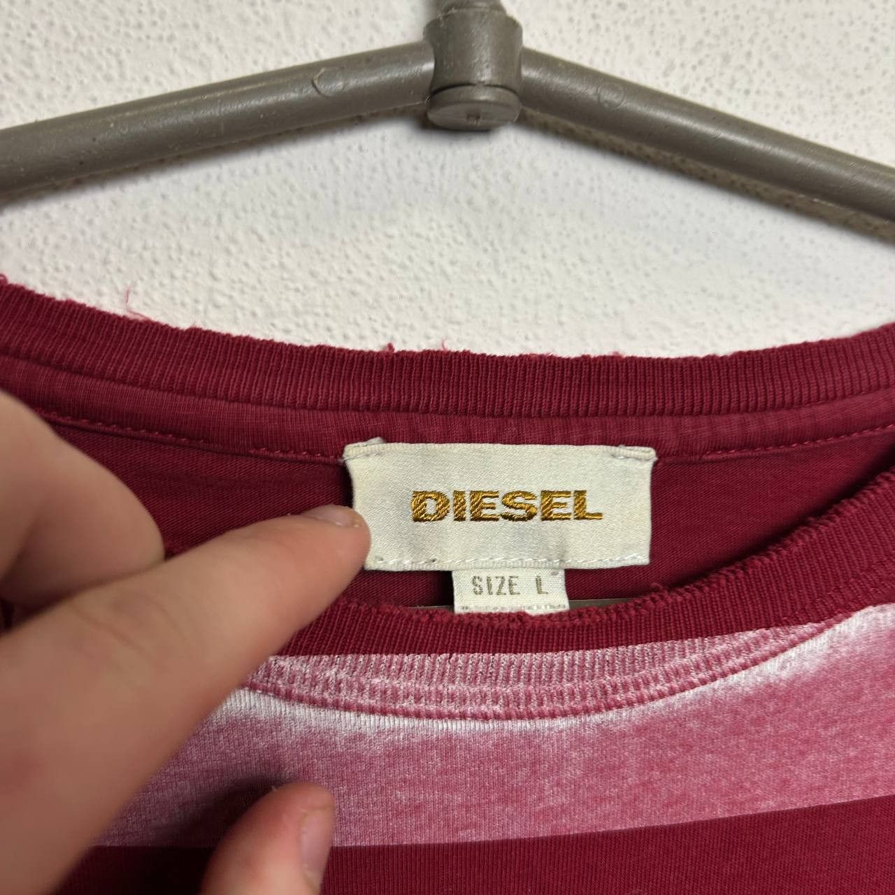 Diesel Designer Diesel Big graphic logo y2k opium tee Size US L / EU 52-54 / 3 - 4 Thumbnail