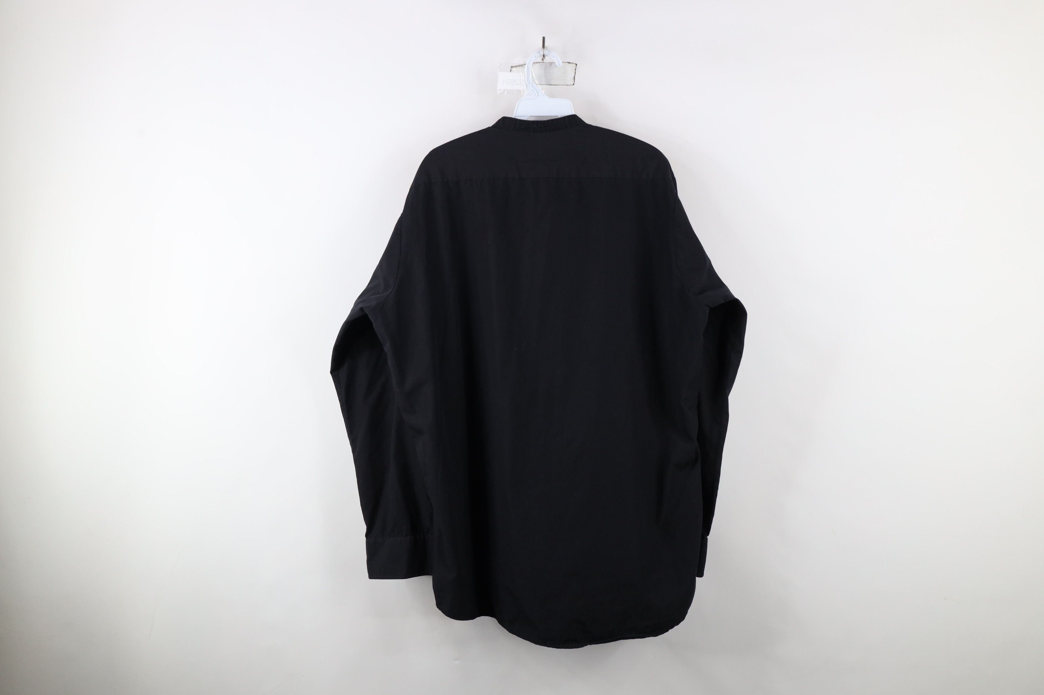 Vintage Vintage 90s Streetwear Clerical Band Collar Button Shirt USA Size US M / EU 48-50 / 2 - 10 Thumbnail