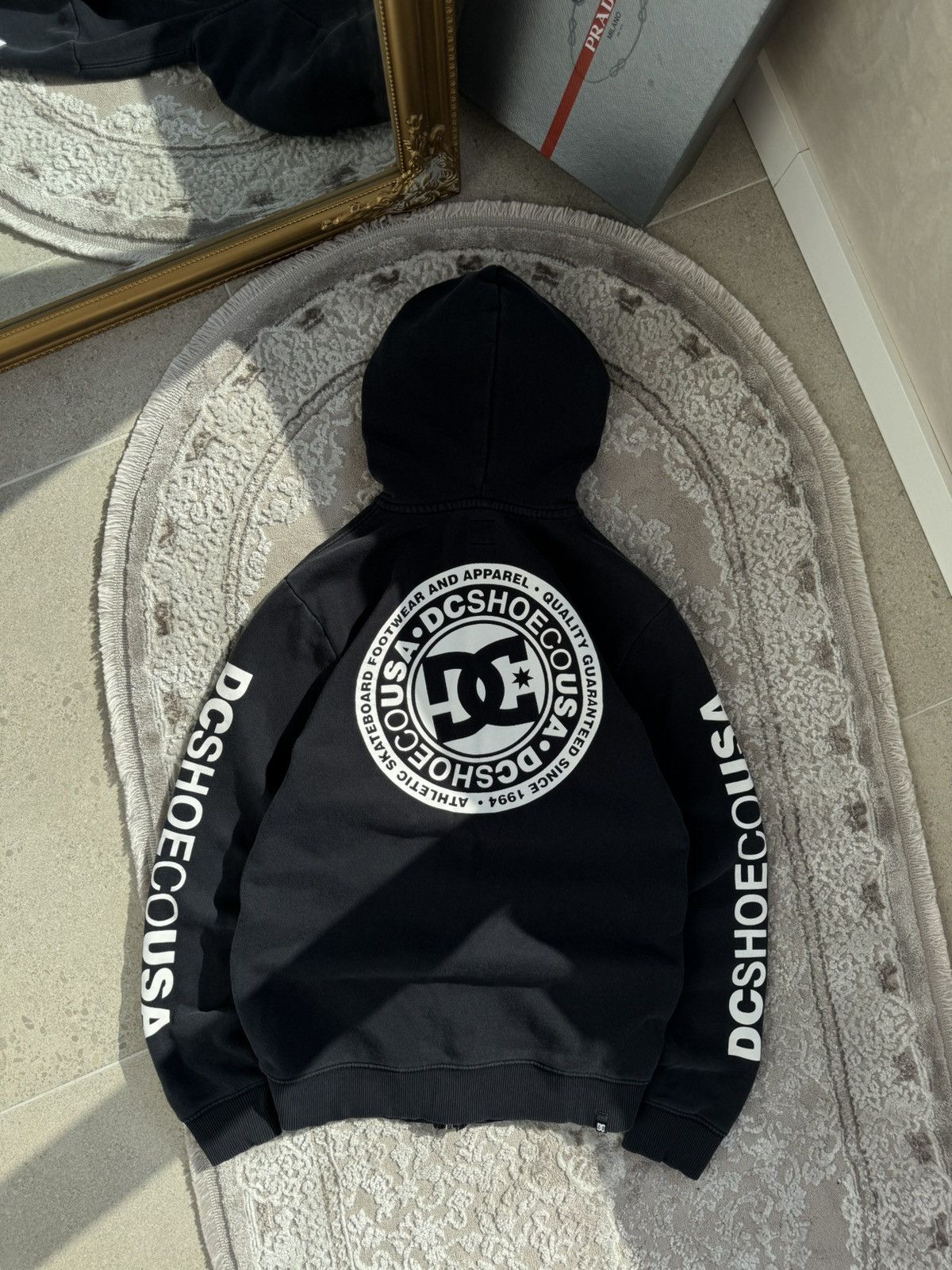 DC × Vintage Y2K DC Shoes all over print zip hoodie | Grailed