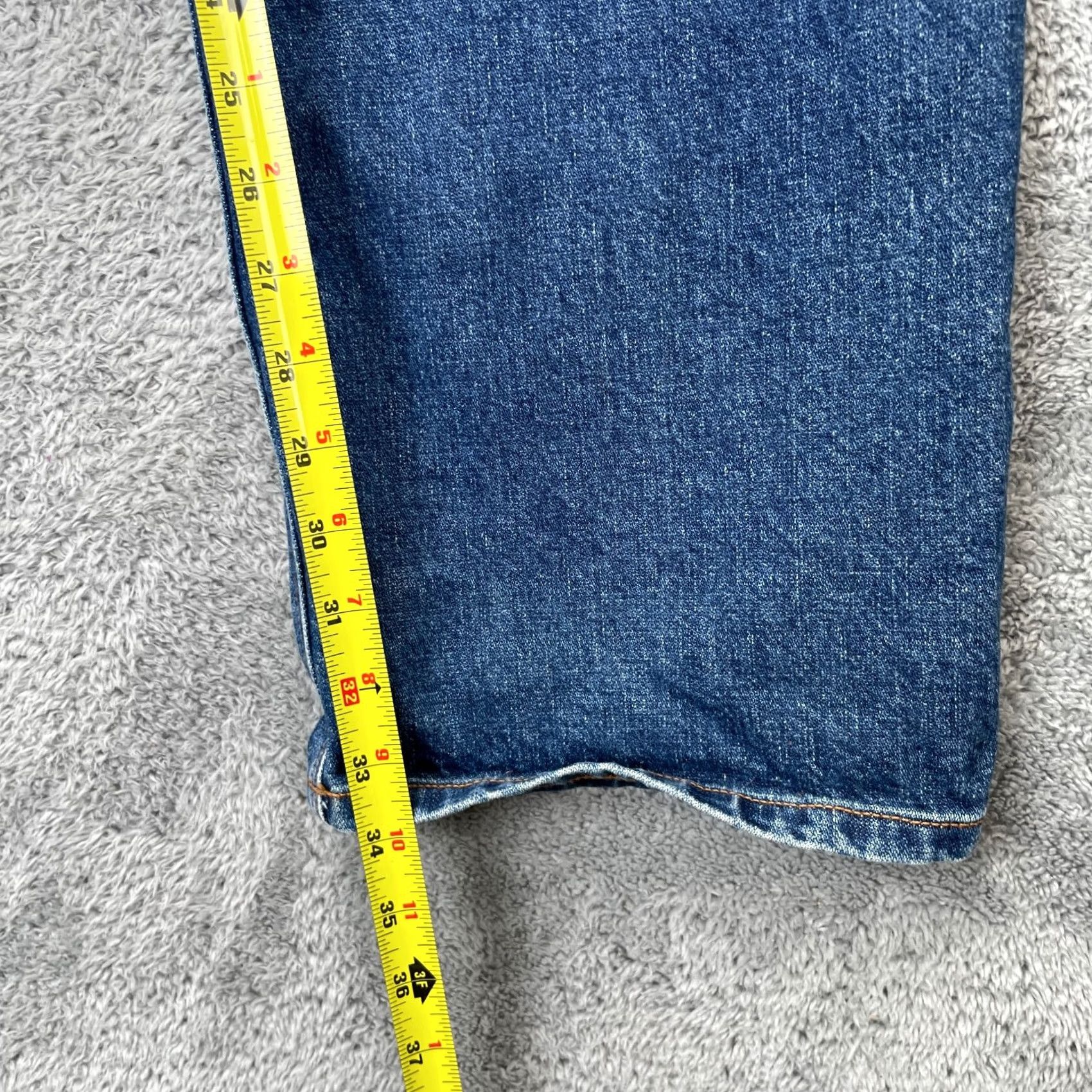 Denime Wies Made Jeans Mens 34x34 Blue Jack Style Straight Leg USA Made Denim Premium Jeans Size US 34 / EU 50 - 7 Thumbnail