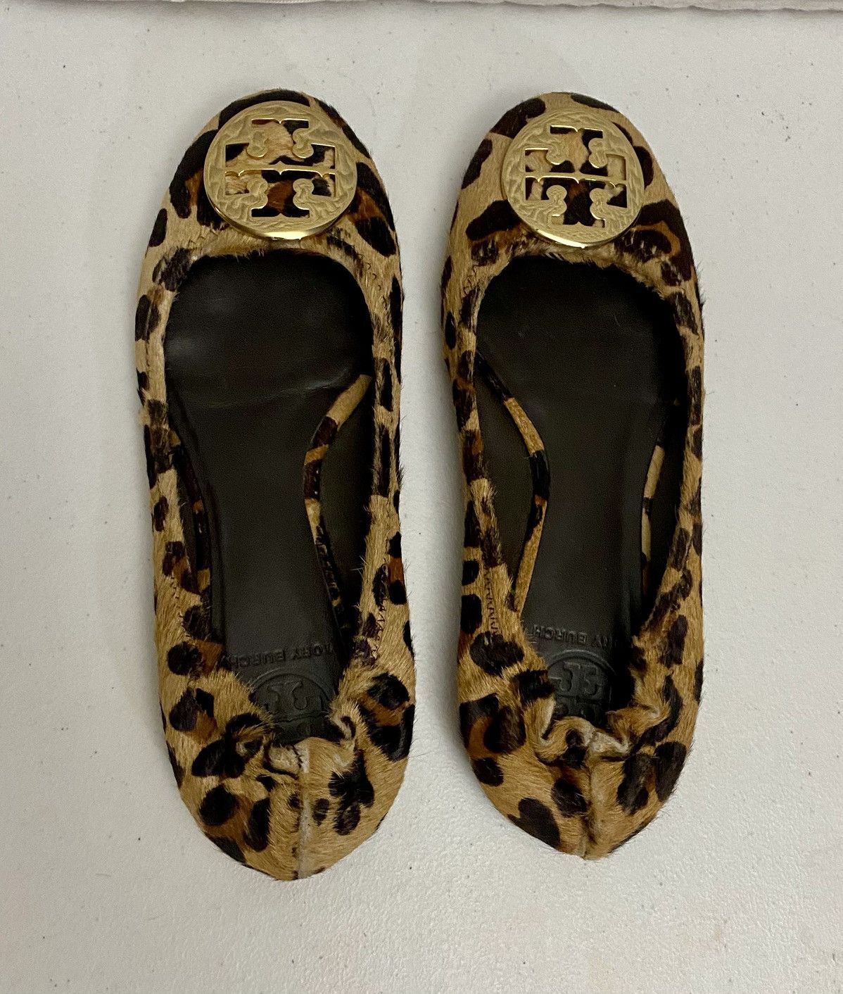 Tory Burch Tory Burch Brown Leopard Print Pony Hair Reva Ballet 7.5 US Size US 7.5 / IT 37.5 - 12 Thumbnail