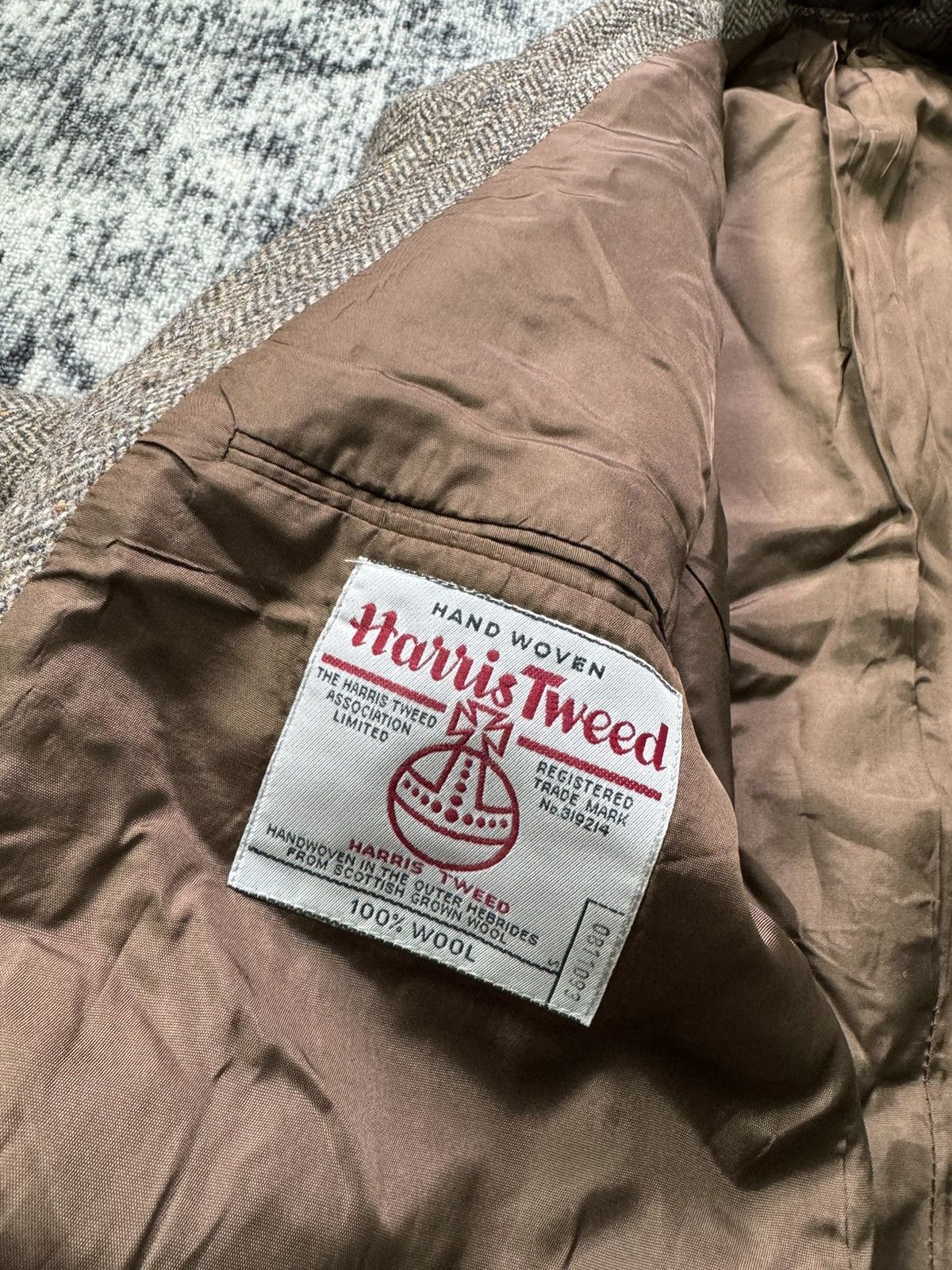 Harris Tweed × Vintage Vintage Harris Tweed Blazer Jacket Wool Premium Size 44R - 6 Thumbnail