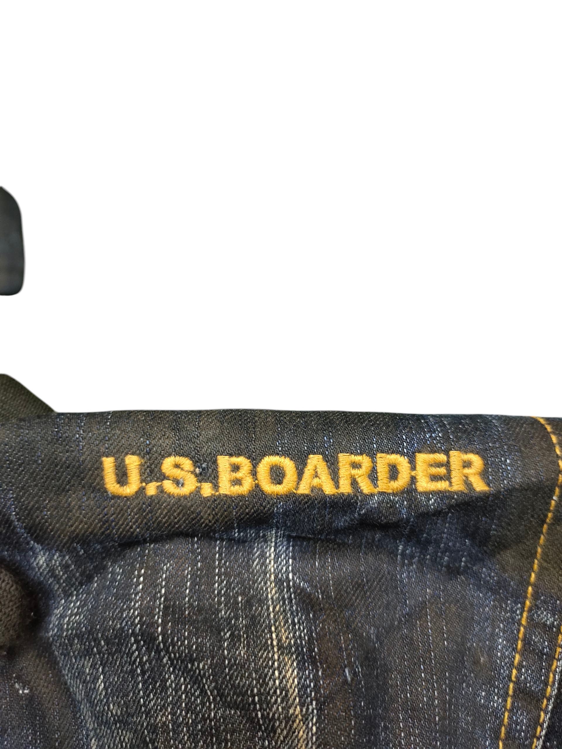 Number (N)ine × Undercover Vintage Boarder Japan Waxed Clawmark Distress Jeans Size US 34 / EU 50 - 10 Thumbnail