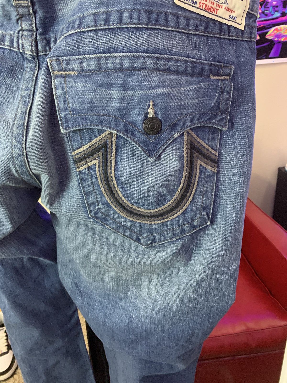 True Religion Vintage True Religion Distressed Denim Men’s Jeans Size US 44 / EU 60 - 5 Thumbnail