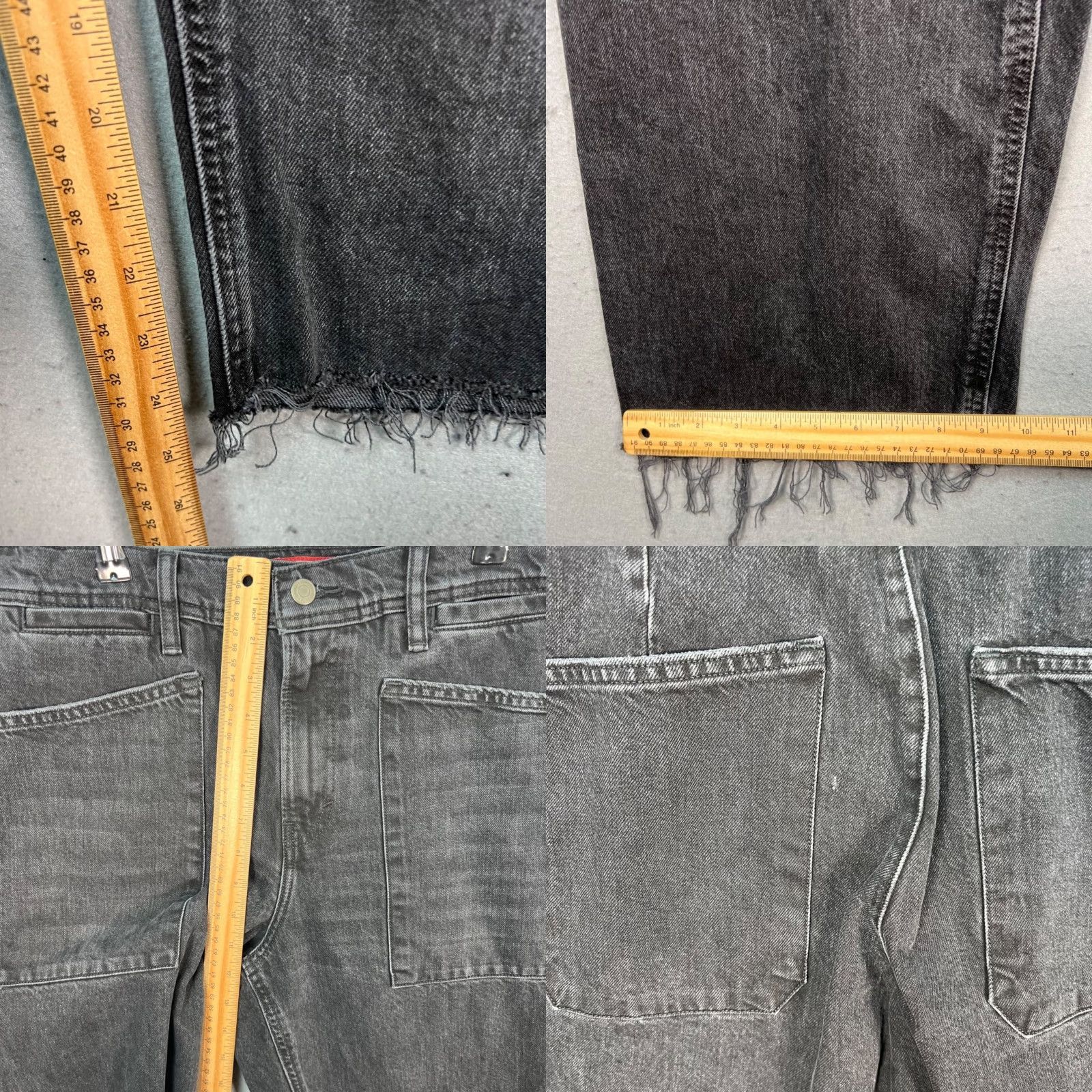 Lucky Brand Lucky Brand Jeans Women Wide-Leg High Rise Black Denim 12 / 31 5-Pocket Bohemian Style Vintage No? Size 34" / US 12 / IT 48 - 8 Thumbnail