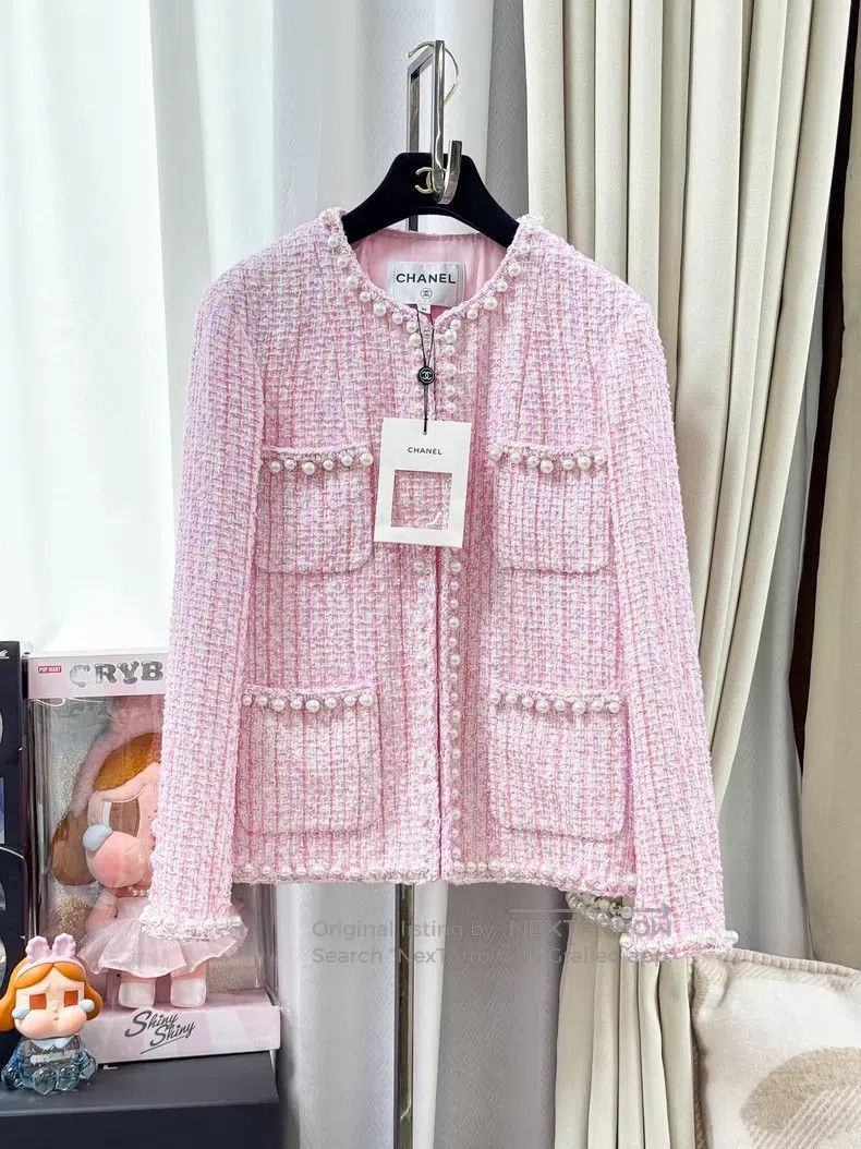 Chanel Chanel Four-pocket long-sleeved knitted jacket with fine g Size XS / US 0-2 / IT 36-38 - 1 Thumbnail