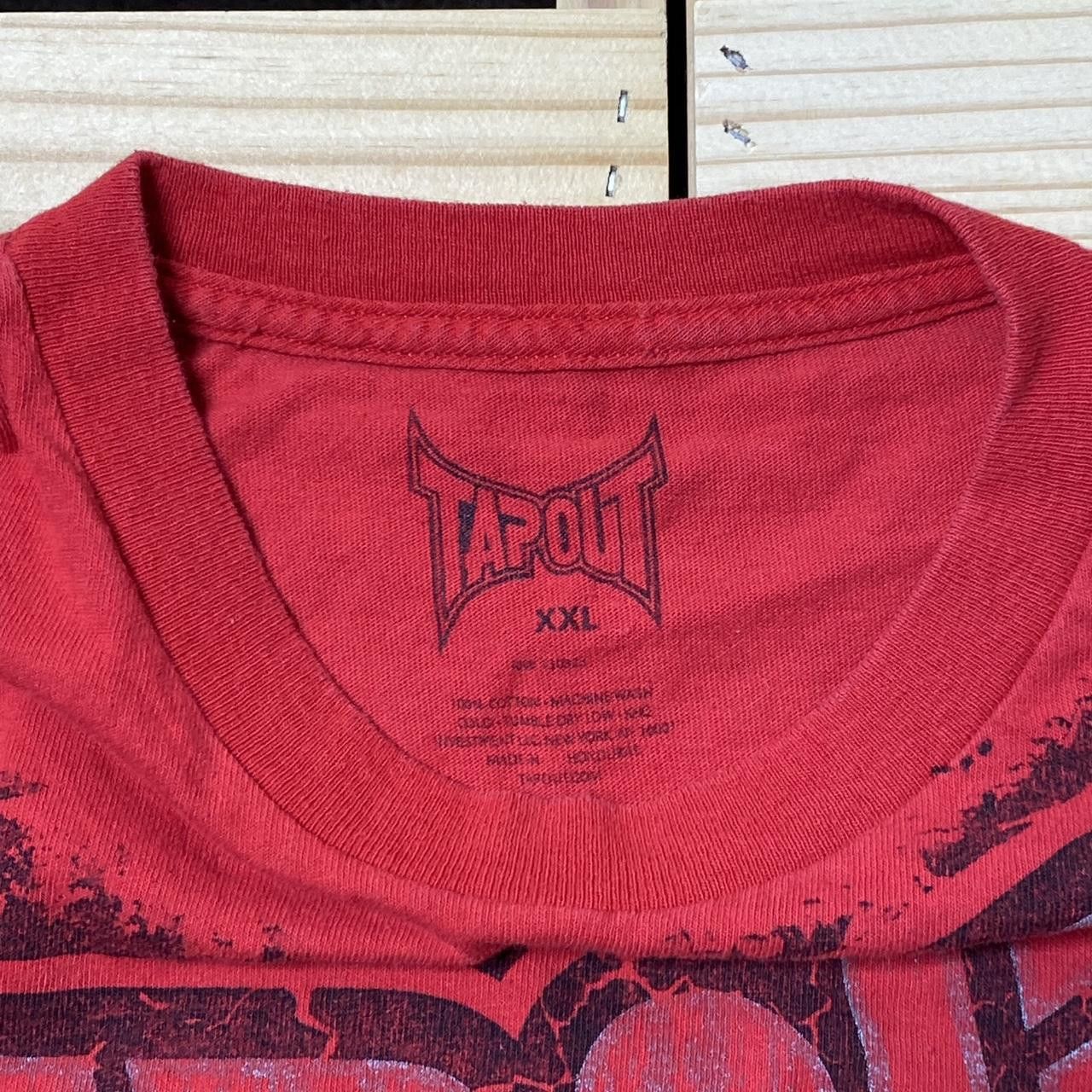 Tapout Tapout Red Y2K MMA Fightwear Tee Size 2XL Size US XXL / EU 58 / 5 - 3 Thumbnail