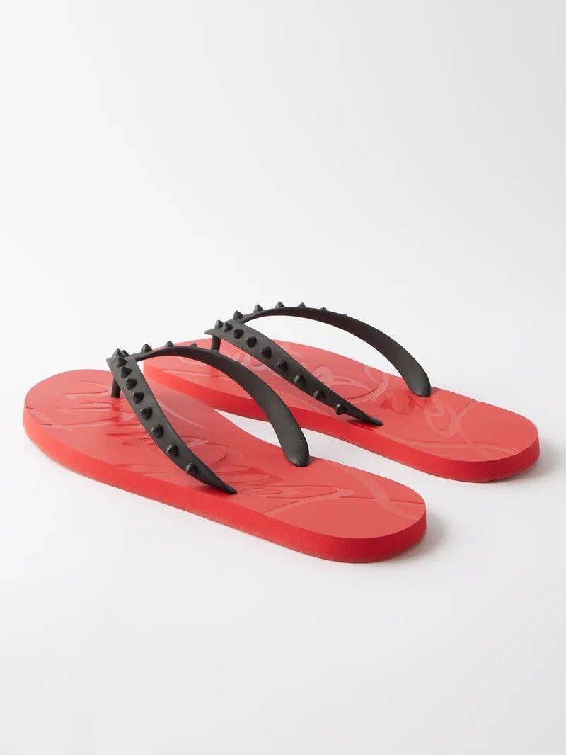 Christian Louboutin o1w1db10425 Sandals in Red Size US 11 / IT 41 - 3 Thumbnail