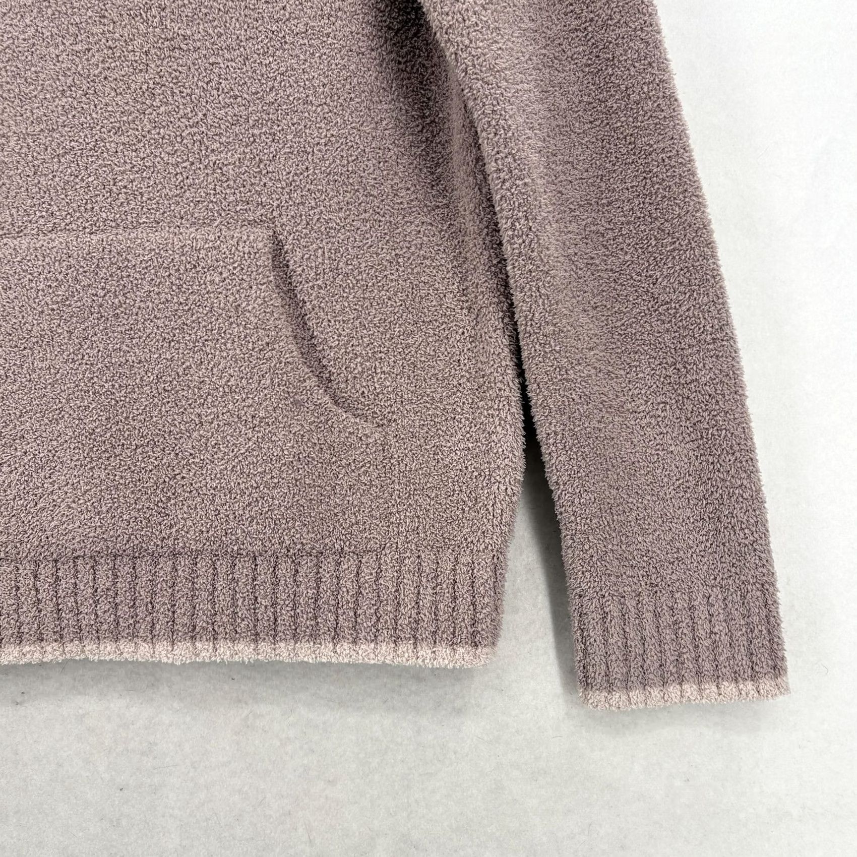 Vintage Barefoot Dreams CozyChic Hoodie Sweater Womens 12-14 Pink Knit Pullover Soft Size XL / US 12-14 / IT 48-50 - 3 Thumbnail