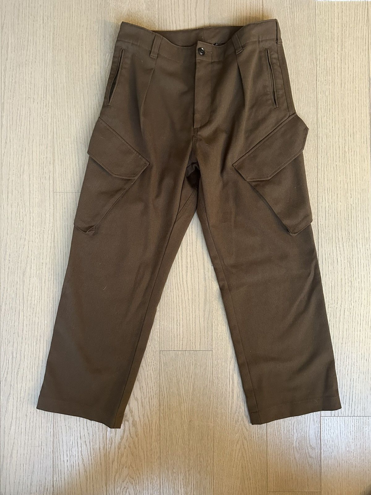 Nanamica Brown Textured Pleated Cargo Pants Size US 32 / EU 48 - 1 Thumbnail