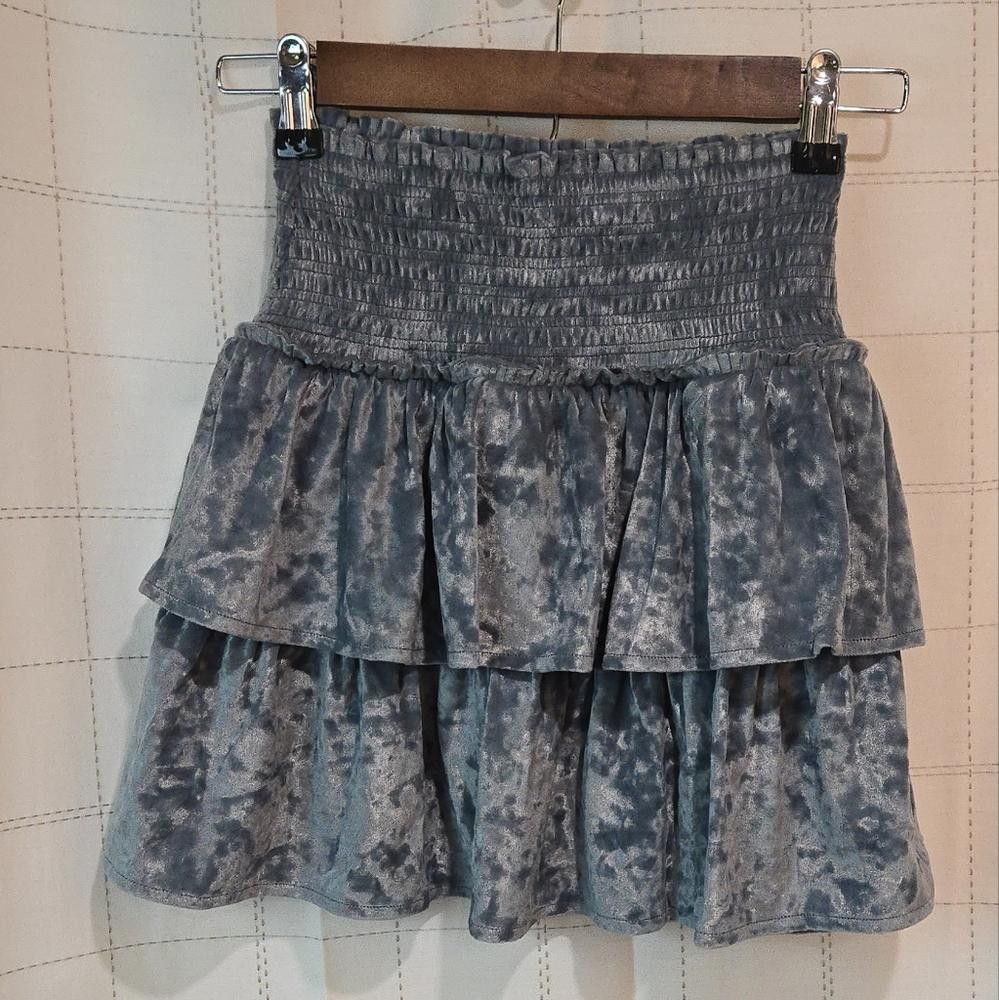 Designer Aerie Velvet Skirt Size 25" / US 0 / IT 36 - 1 Thumbnail