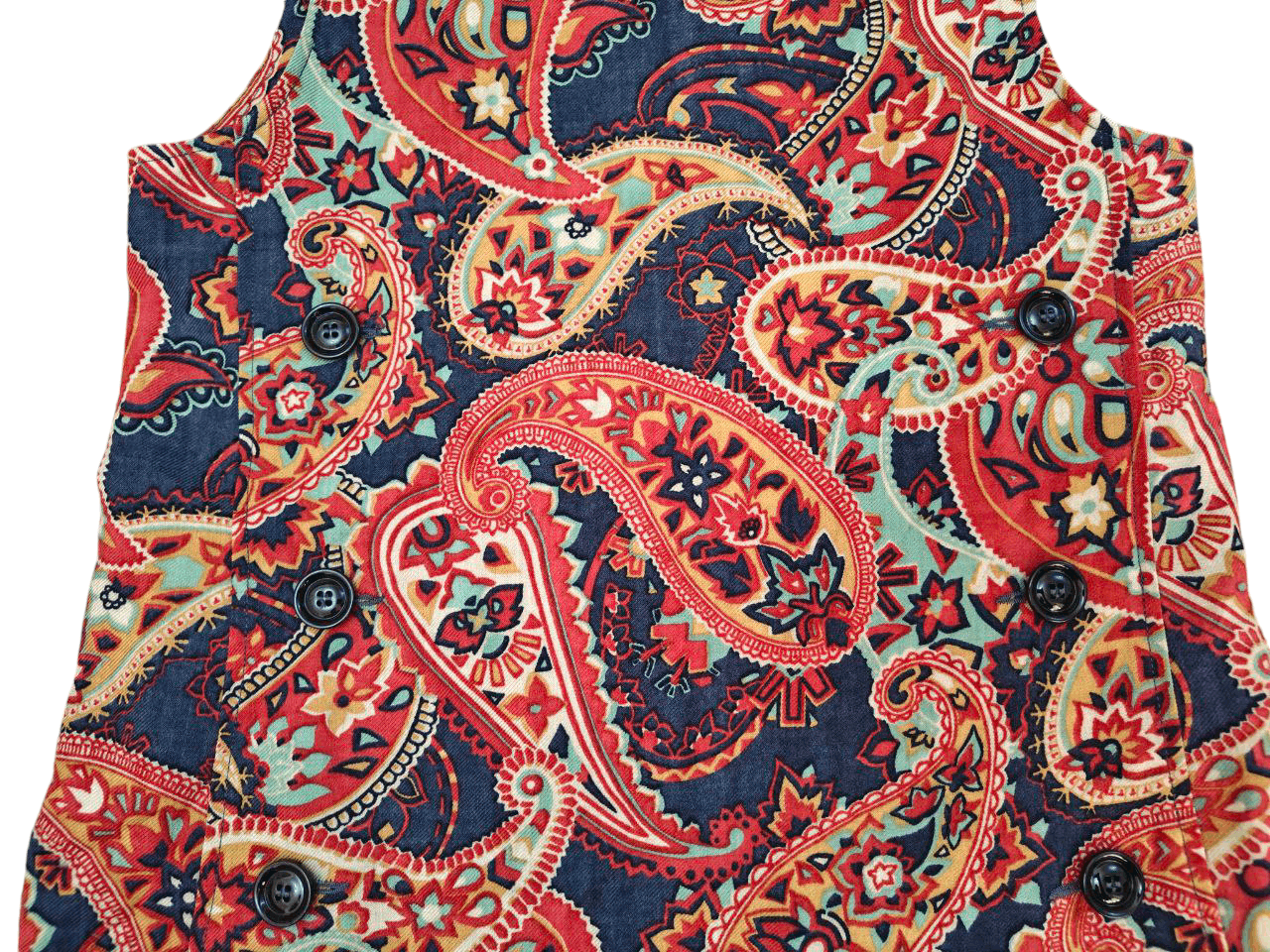 A.P.C. A.P.C Paisley Wool Midi Dress, Made in Poland Size S / US 4 / IT 40 - 5 Thumbnail