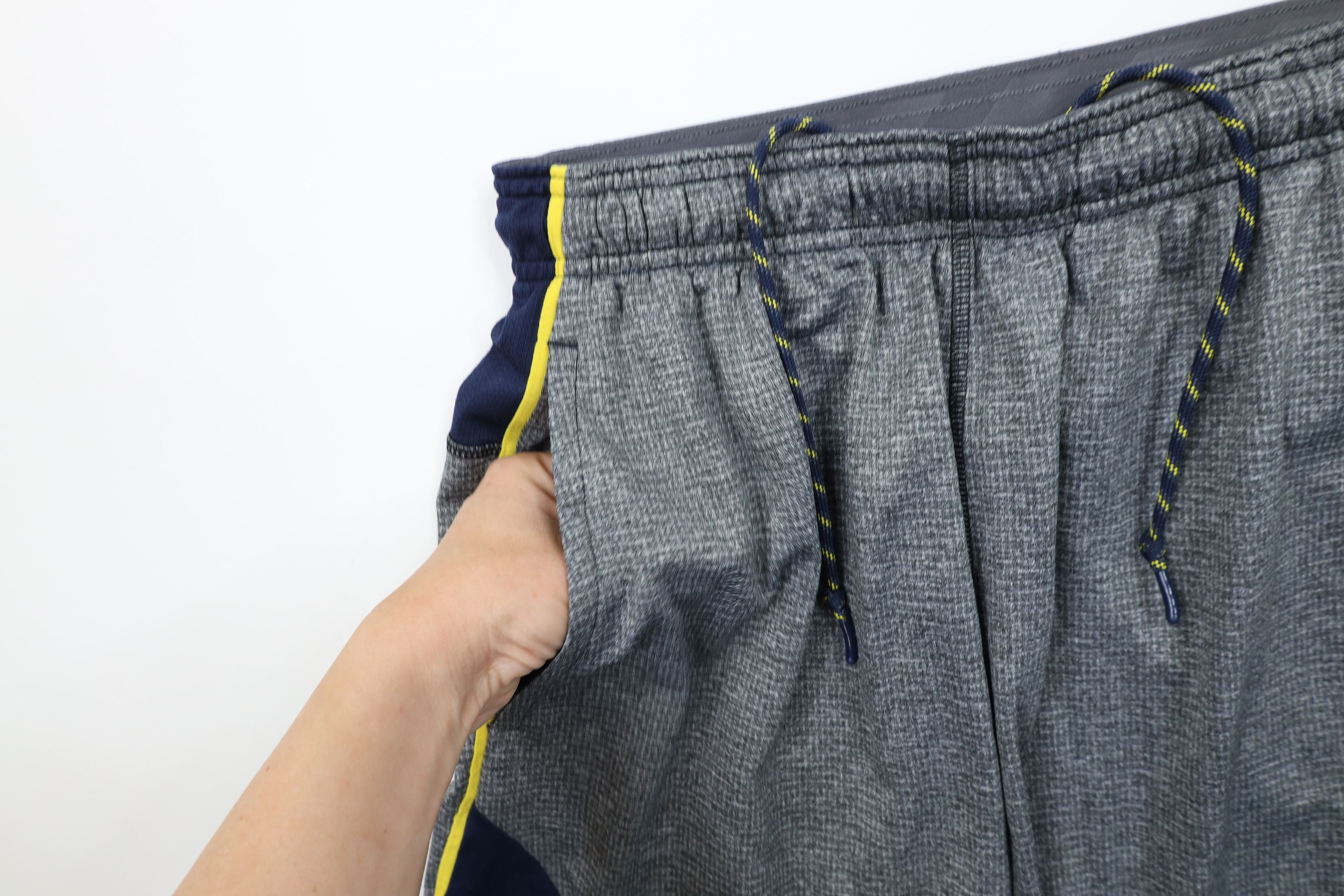 Nike Nike University of Michigan Gym Basketball Shorts Gray Blue Size US 32 / EU 48 - 6 Thumbnail