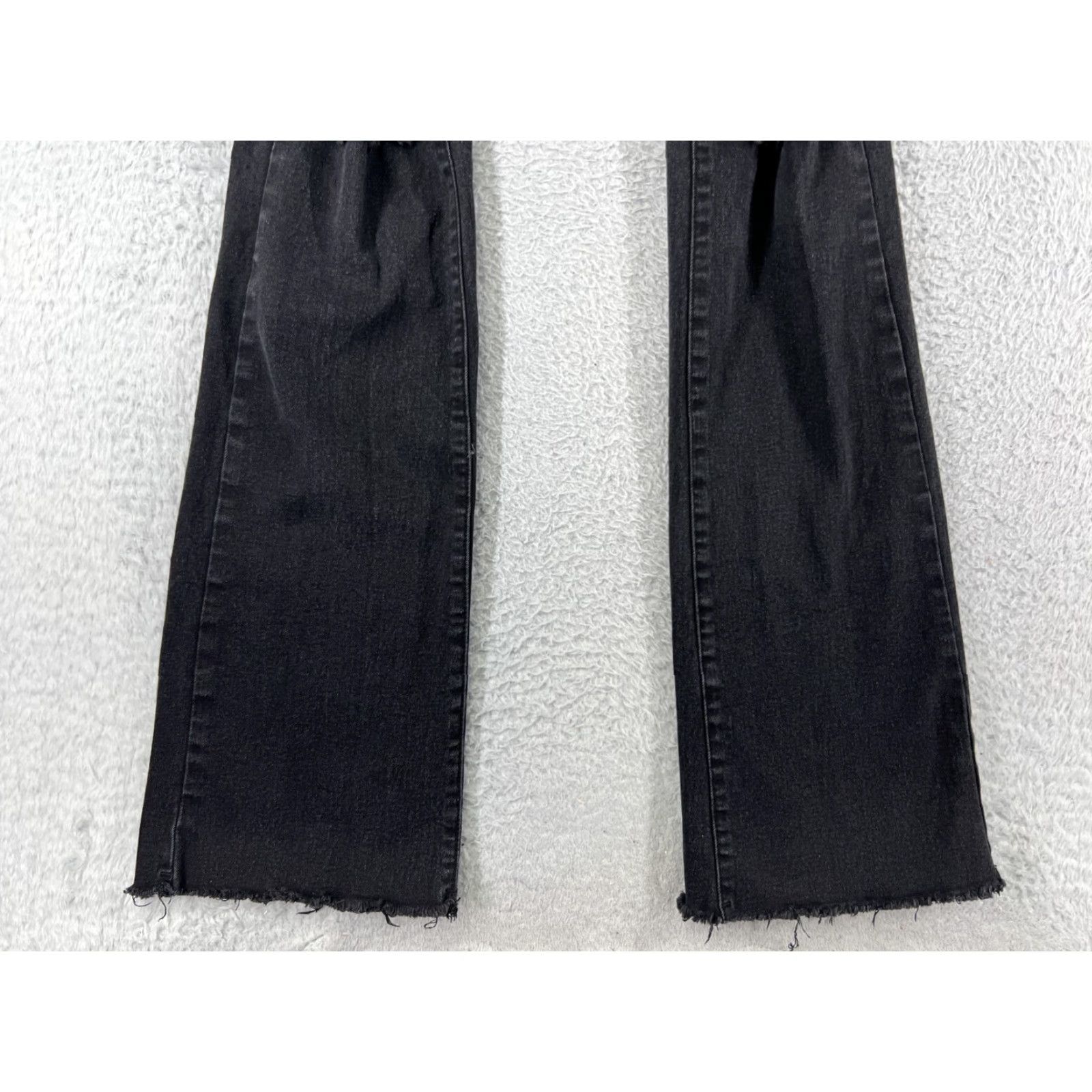 Shein VINTAGE SheIn Pants Womens Small Black Denim Jeans Distressed Flare Cotton Blend Stretch Size 28" / US 6 / IT 42 - 6 Thumbnail