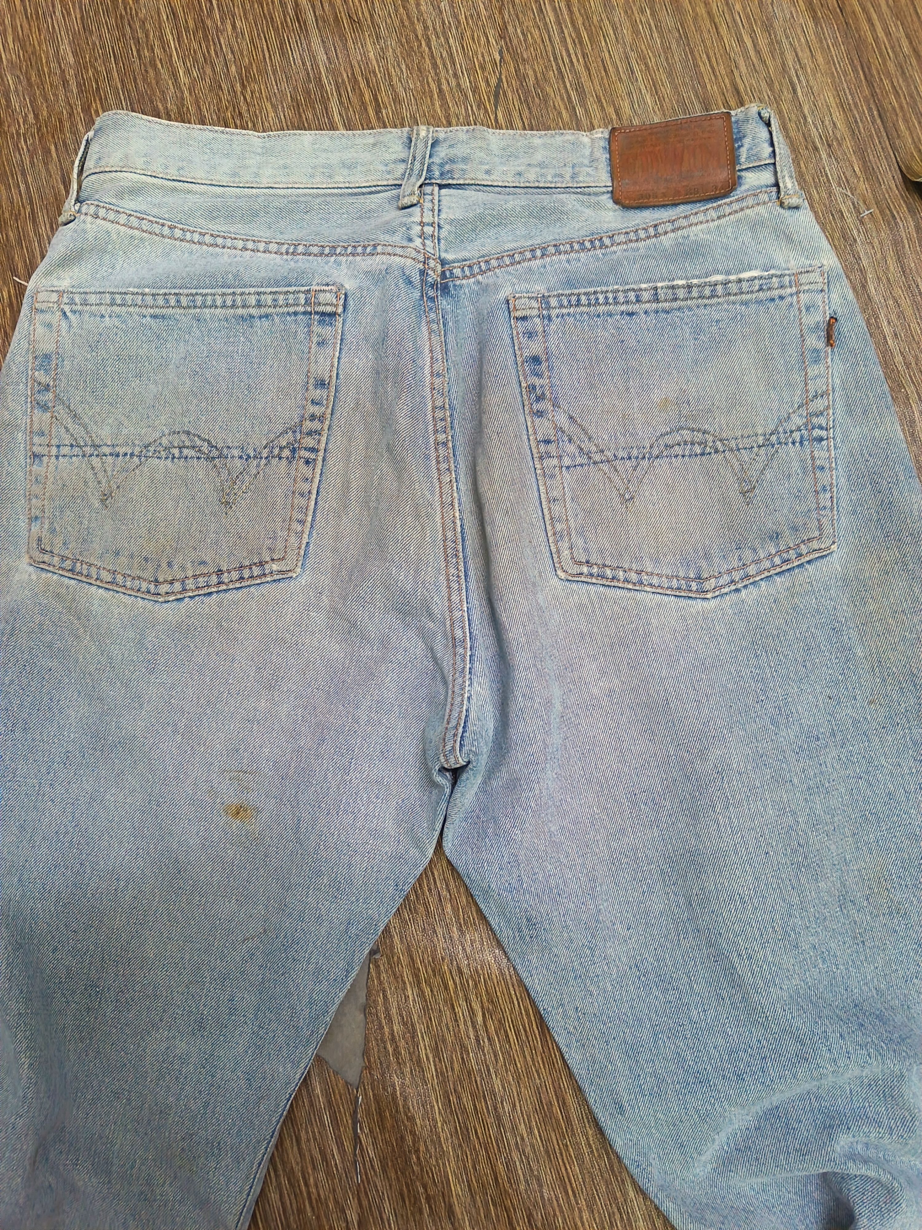 Edwin Vintage stain faded edwin 505x selvedge Size US 33 - 16 Thumbnail