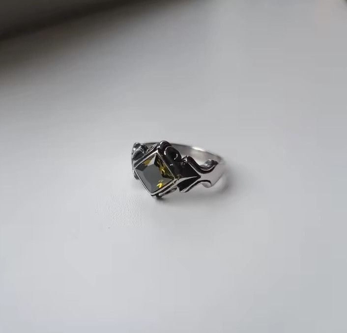 Jewelry Vintage Inlaid Zircon Ring (size 7-11) Size ONE SIZE - 4 Thumbnail