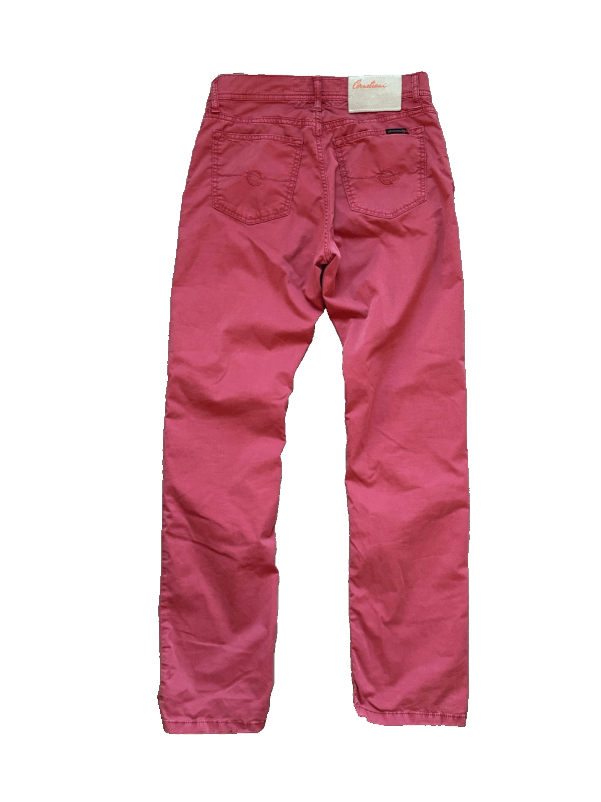 Corneliani Corneliani ID Pants Mens 30x32 Red Chino Flat Front Preppy Size US 30 / EU 46 - 2 Thumbnail
