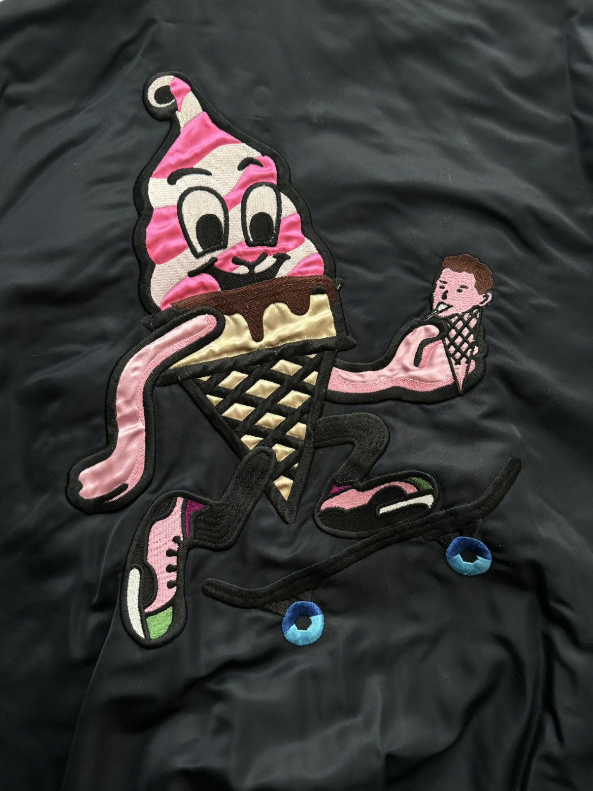 Billionaire Boys Club Season 4 Ice Cream Glow Clock Satin Varsity Size US M / EU 48-50 / 2 - 5 Thumbnail
