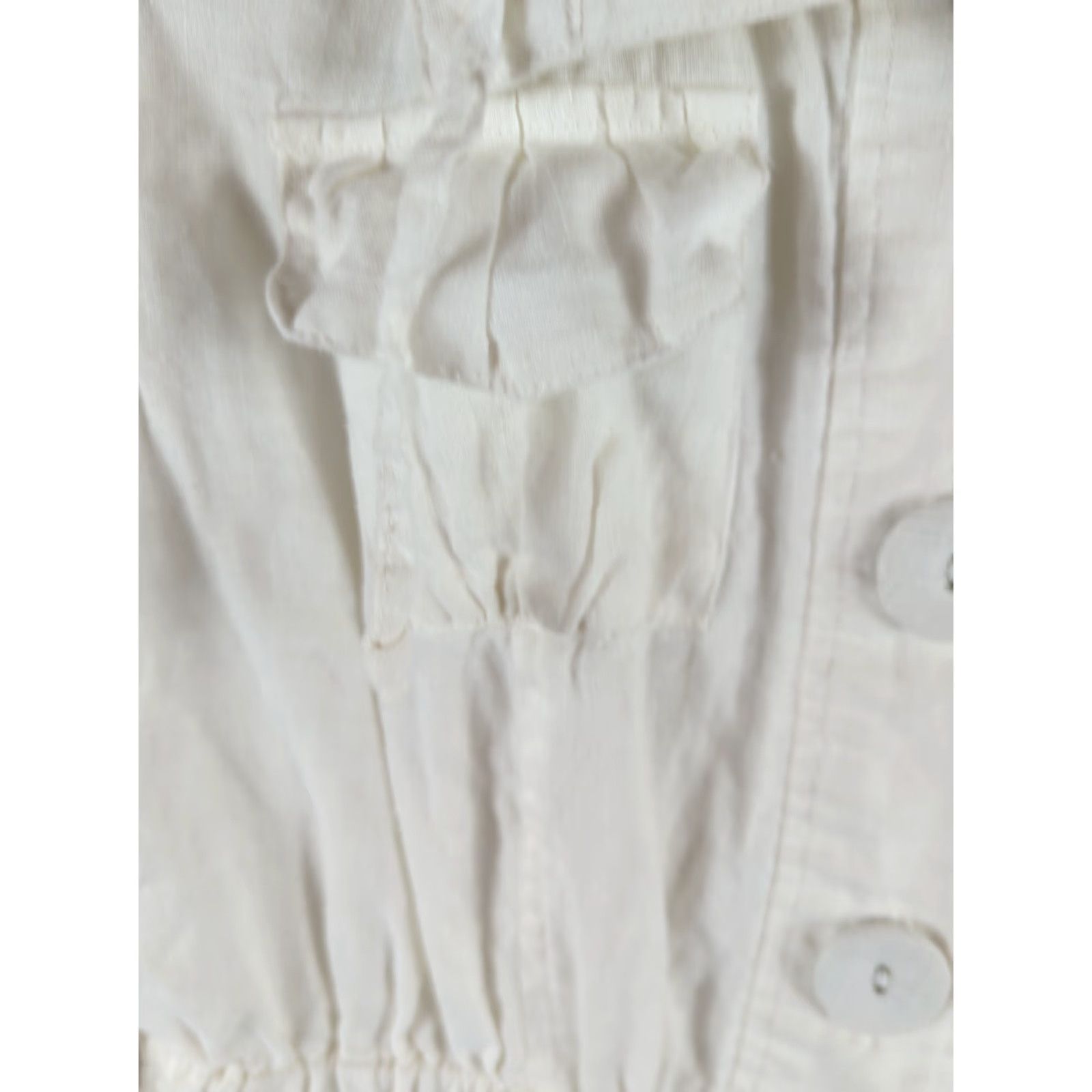 Vintage Grace Elements Light Jacket Women's 8 Linen White 3/4 Sleeve Blazer Cottagecore Blazer Women 8 White 3/4 Sleeve Jacket Size M / US 6-8 / IT 42-44 - 3 Thumbnail