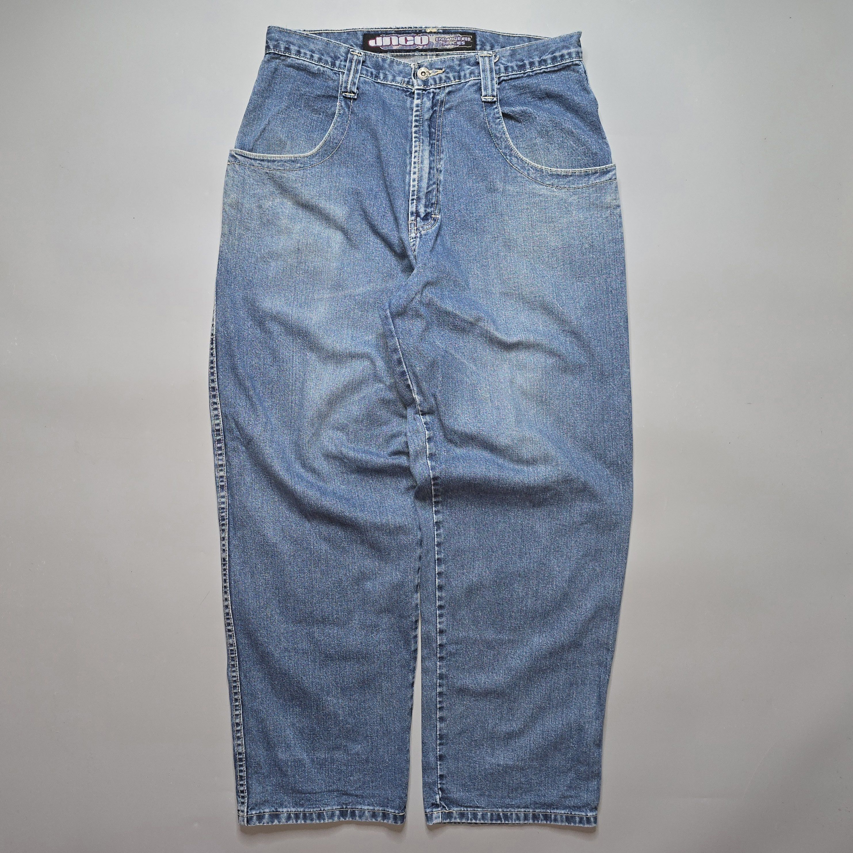 JNCO JNCO - Rhino Embroidered Baggy Jeans Size US 32 / EU 48 - 2 Thumbnail