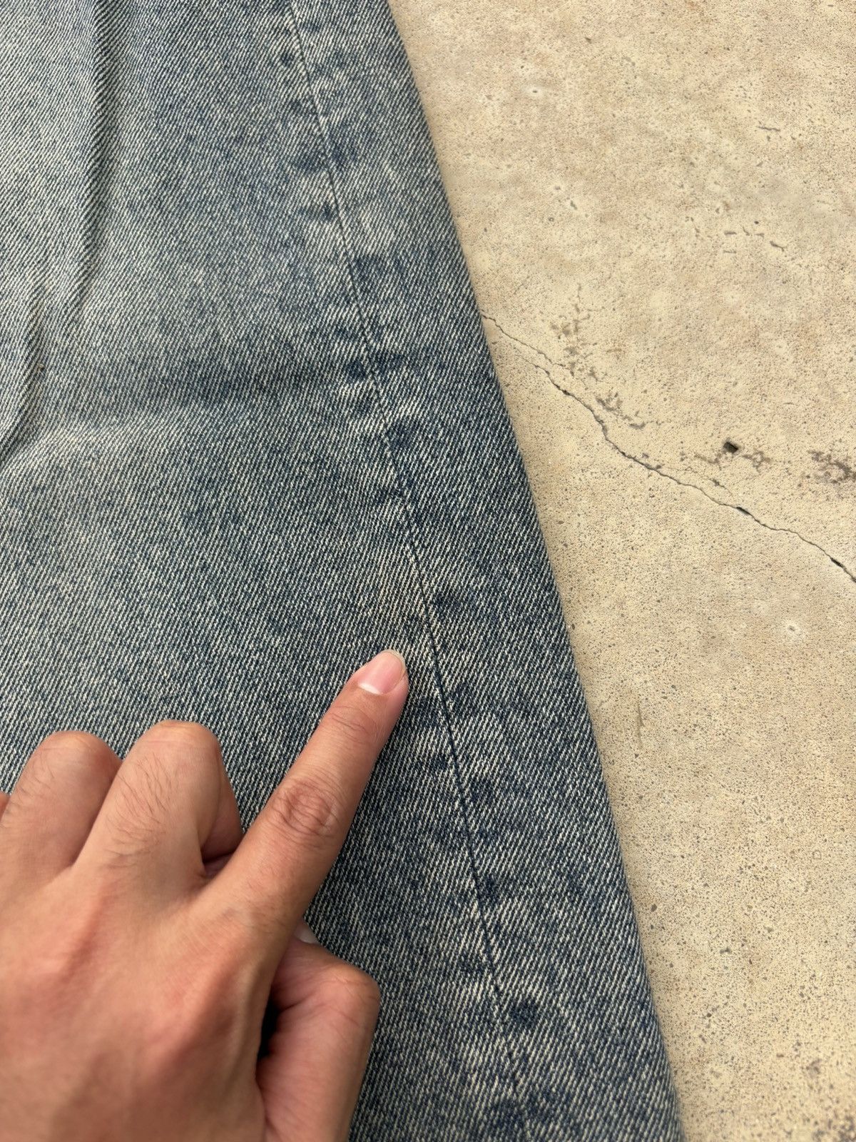 If Six Was Nine Rare DEEP SENSE Design Baggy Denim Blue Jeans Size US 34 / EU 50 - 16 Thumbnail