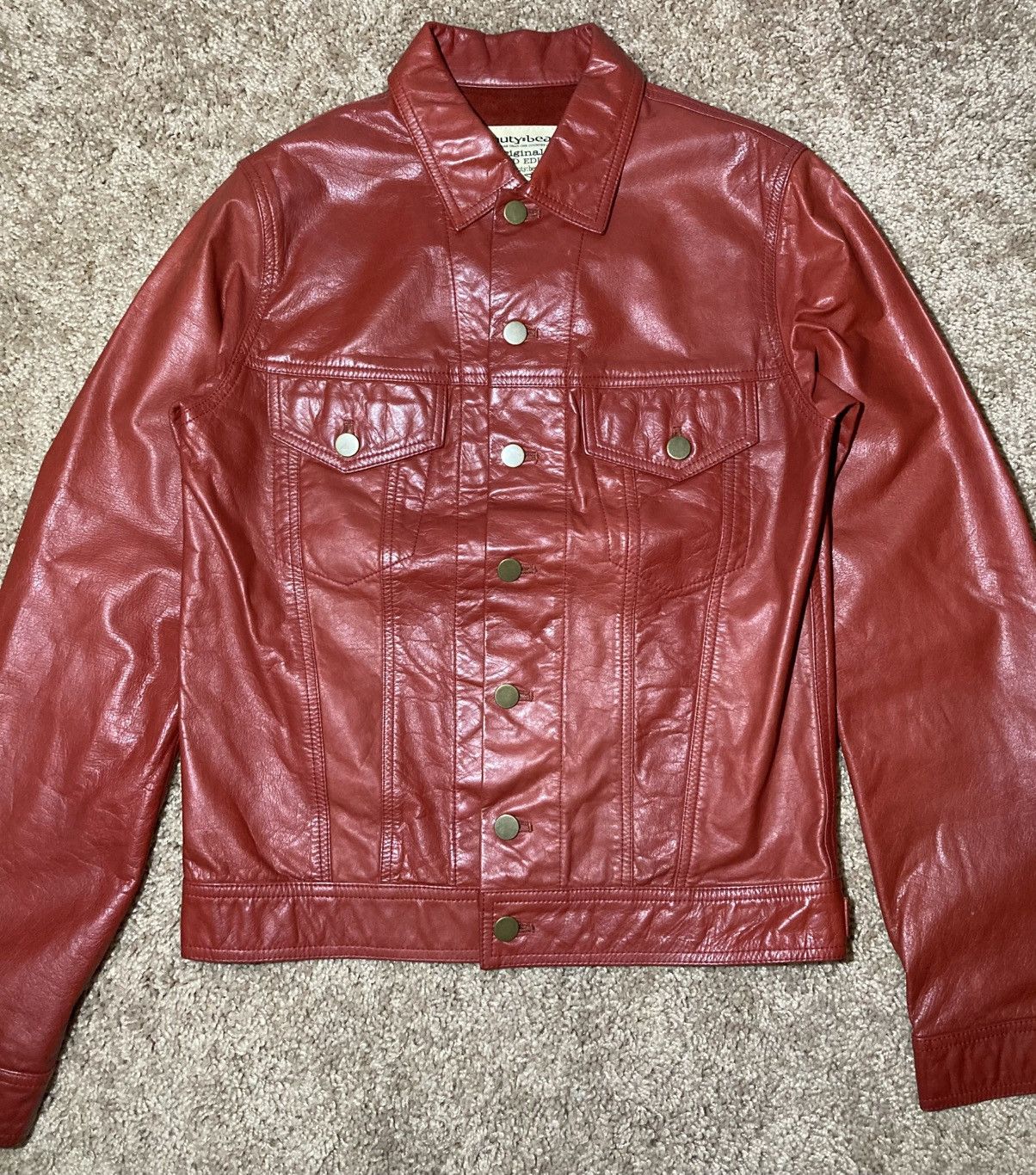 ジャケット・アウター 1998S/S beauty:beast poem denim jacket Beauty:Beast 90s 'Poem' Denim Jacket – a7chive