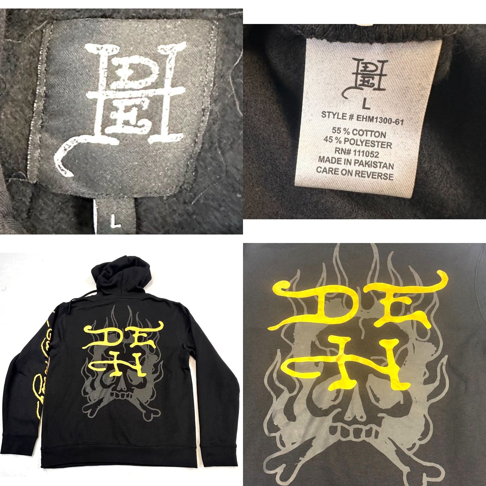Ed Hardy Ed Hardy Y2K Snake Eagle AOP Double Sided Graphic Pullover Hoodie Mens Large Multicolor Size US L / EU 52-54 / 3 - 8 Thumbnail