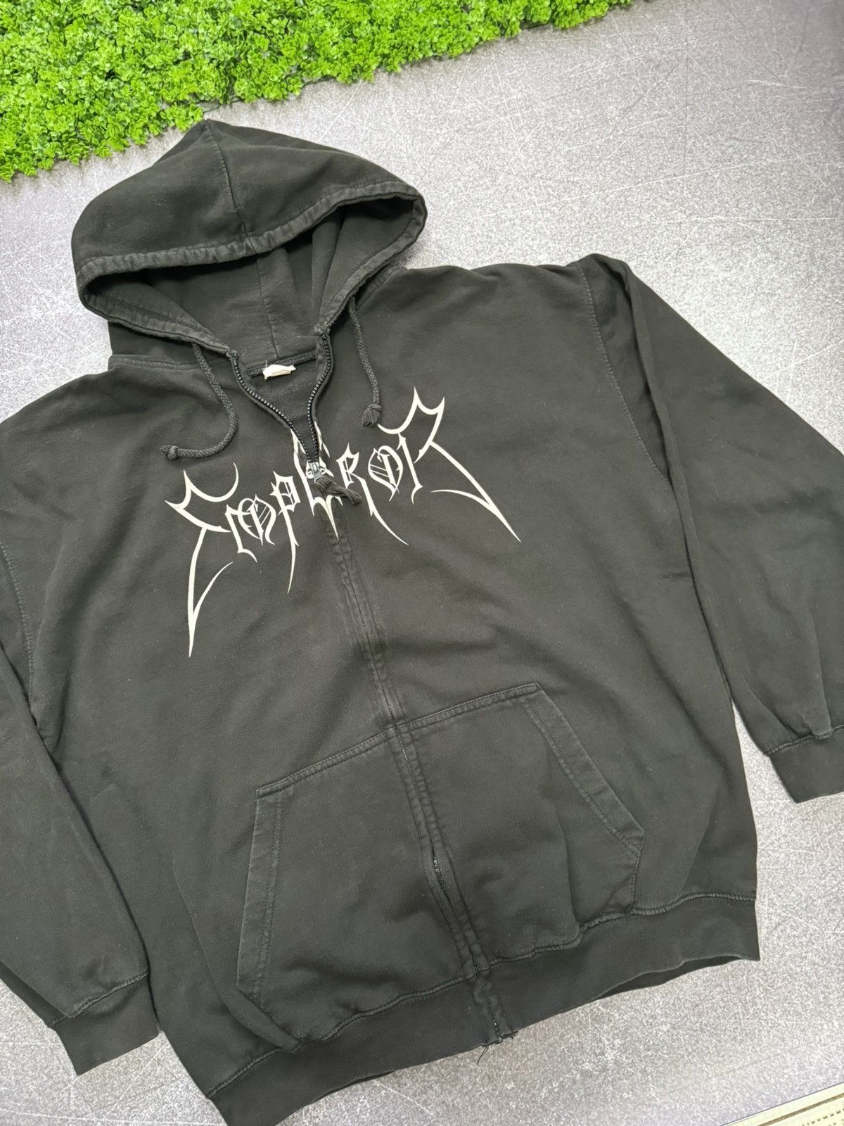 Band Tees × Vintage Vintage Emperor Hoodie zip hoodie In the Nightside Eclipse Size US XXL / EU 58 / 5 - 15 Thumbnail