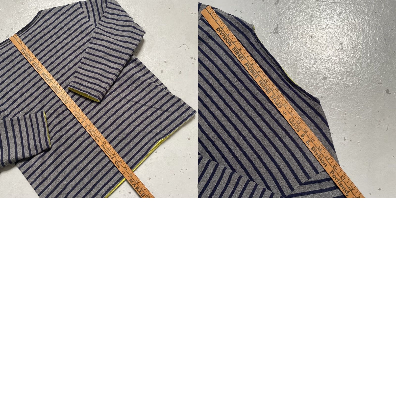 Percival Orcival France Fleece Lined Striped Nautical Sweatshirt Made Japan 5 (M-L) Unisex Adults Multicolor Size US S / EU 44-46 / 1 - 8 Thumbnail