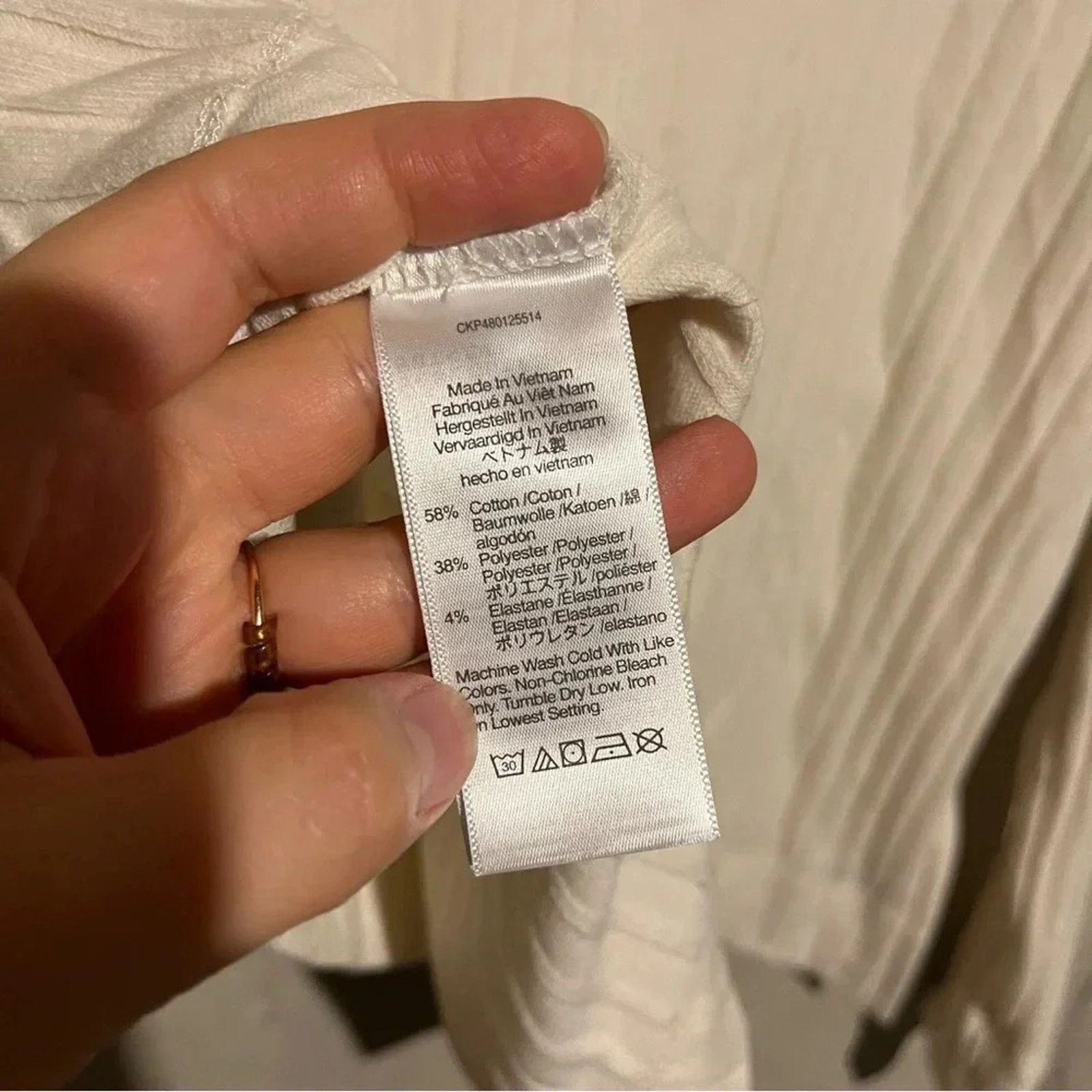 Madewell Madewell Cream Ribbed Long Sleeve Turtleneck Sweater Sz S Size S / US 4 / IT 40 - 8 Thumbnail