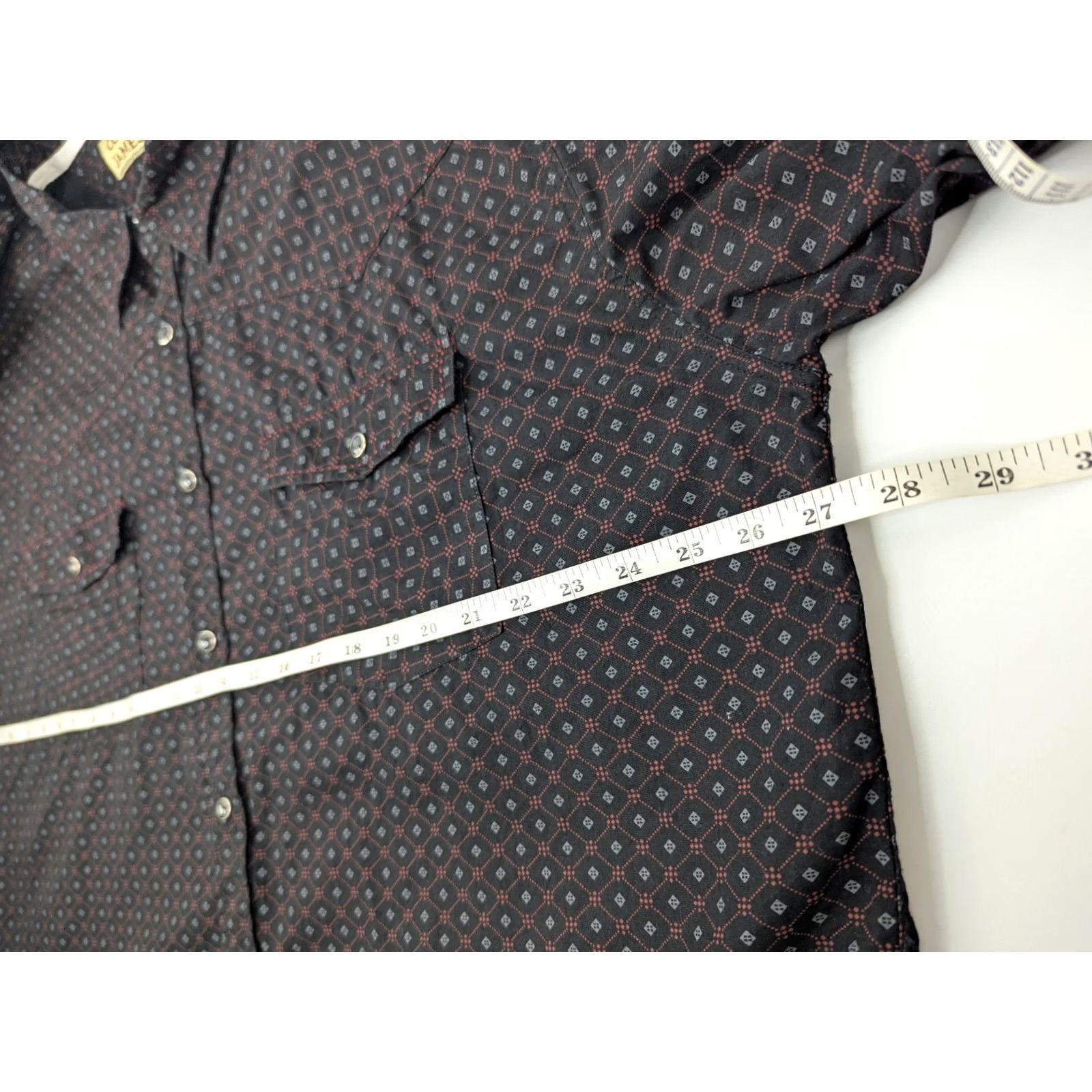 Cody James Cody James Mens Western Shirt 2XL Black Plaid Pearl Snap Regular Fit Button-Up Cowboy Shirt Mens Size US XXL / EU 58 / 5 - 6 Thumbnail