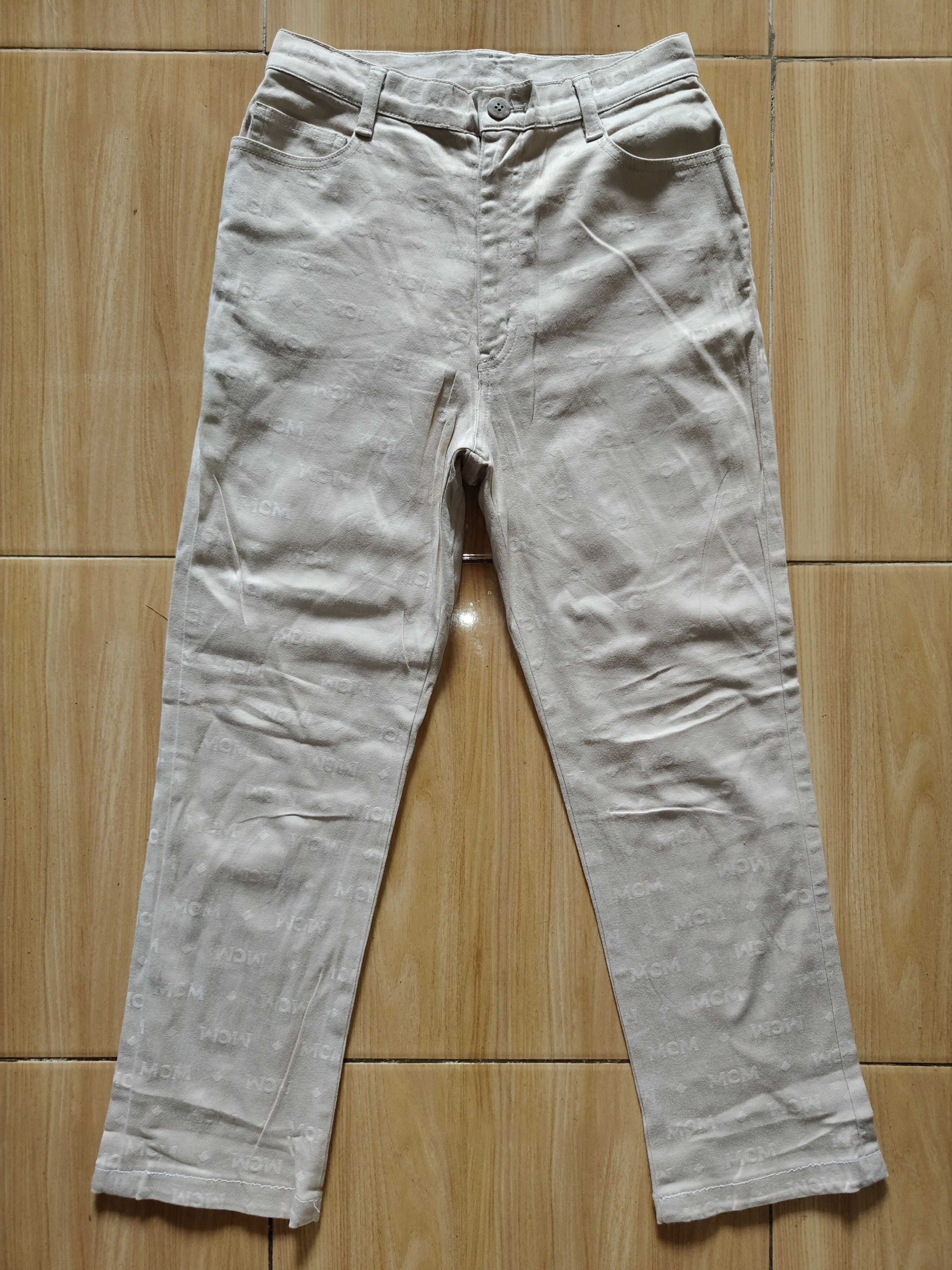MCM MCM Vintage monogram Highwaist pants beige Size 26" / US 2 / IT 38 - 1 Thumbnail
