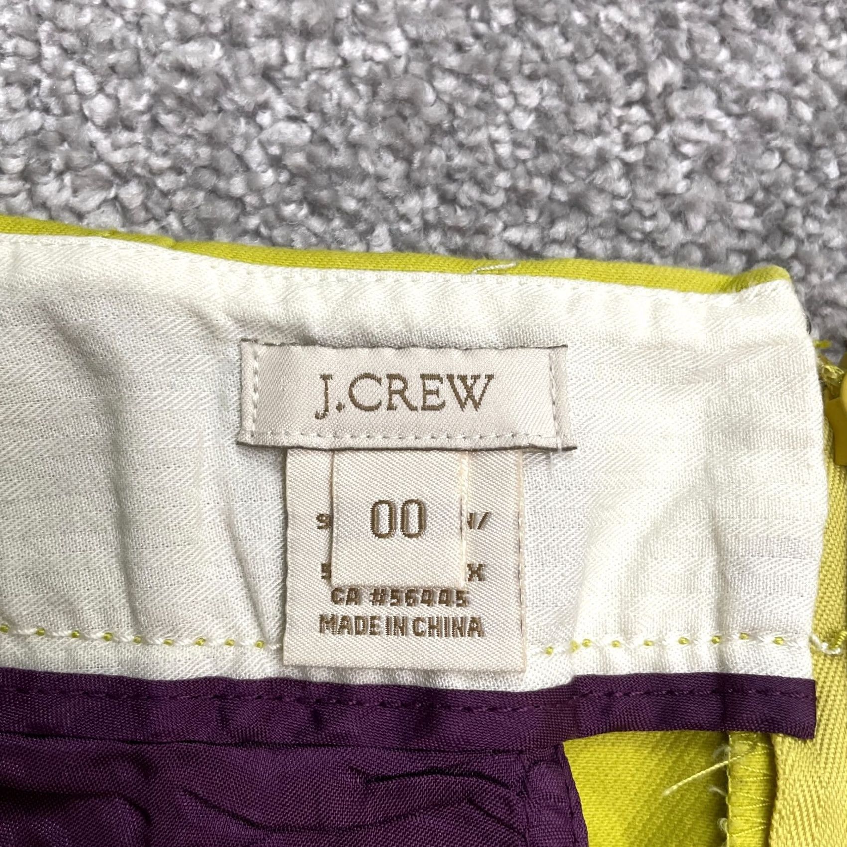 J.Crew J.Crew No. 2 Lyn Straight Pencil Skirt Women 00 Neon Yellow Knee Length Cotton Spandex Lined Machine Washable Men? Size 24" / US 00 / IT 34 - 7 Thumbnail