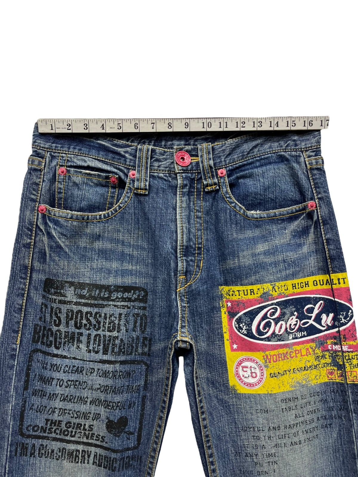 If Six Was Nine × Japanese Brand × Vintage FYE 90’s CO&LU Classic Print Distressed Inspired By Hysteric Size US 33 - 11 Thumbnail