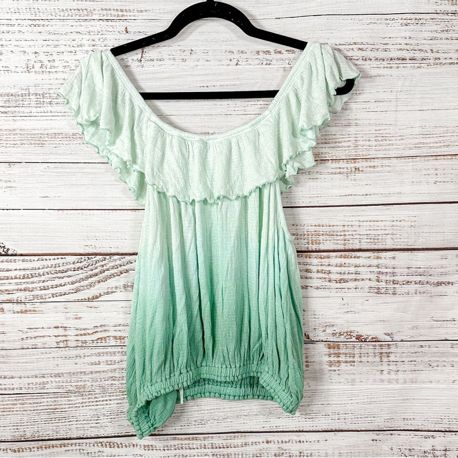 Free People Free People Cora Lee Off the Shoulder Ombré Top, EUC, Medium Size M / US 6-8 / IT 42-44 - 10 Thumbnail