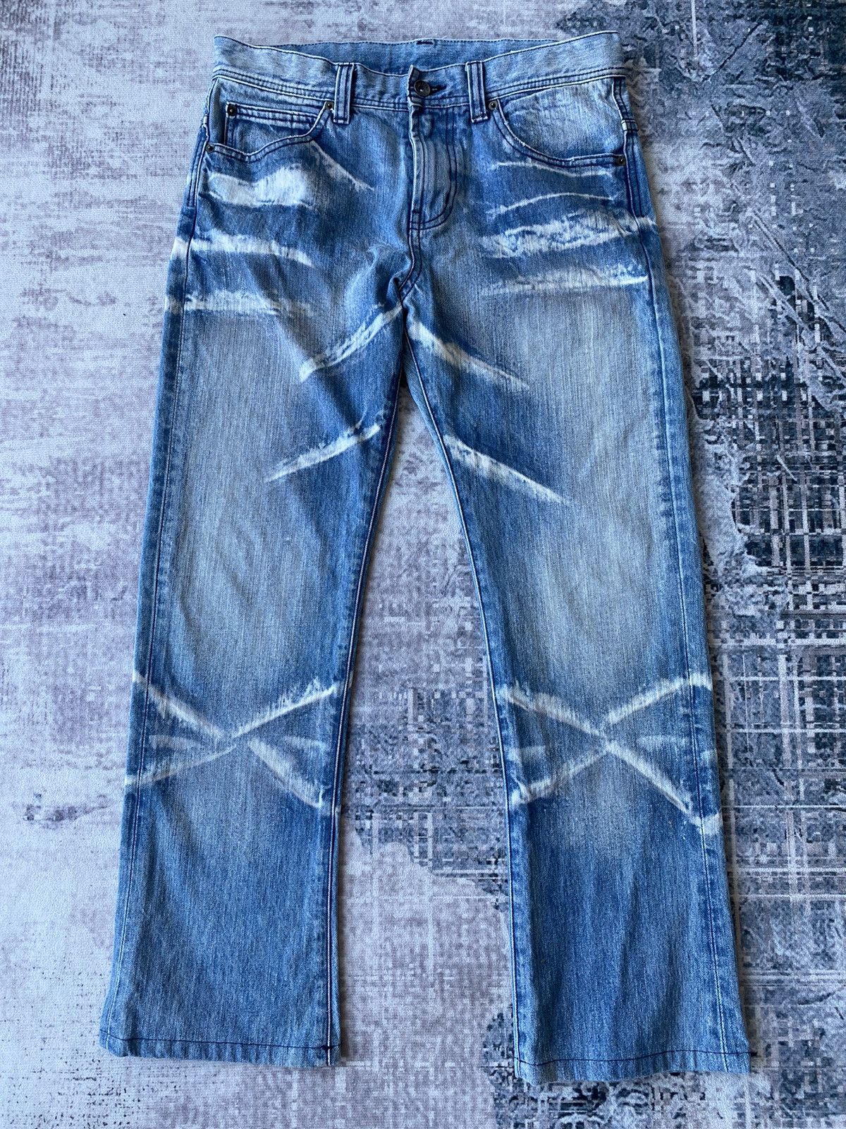 In The Attic × Japanese Brand × semanticdesign Semantic Design Bleach Denim Size US 32 / EU 48 - 2 Thumbnail