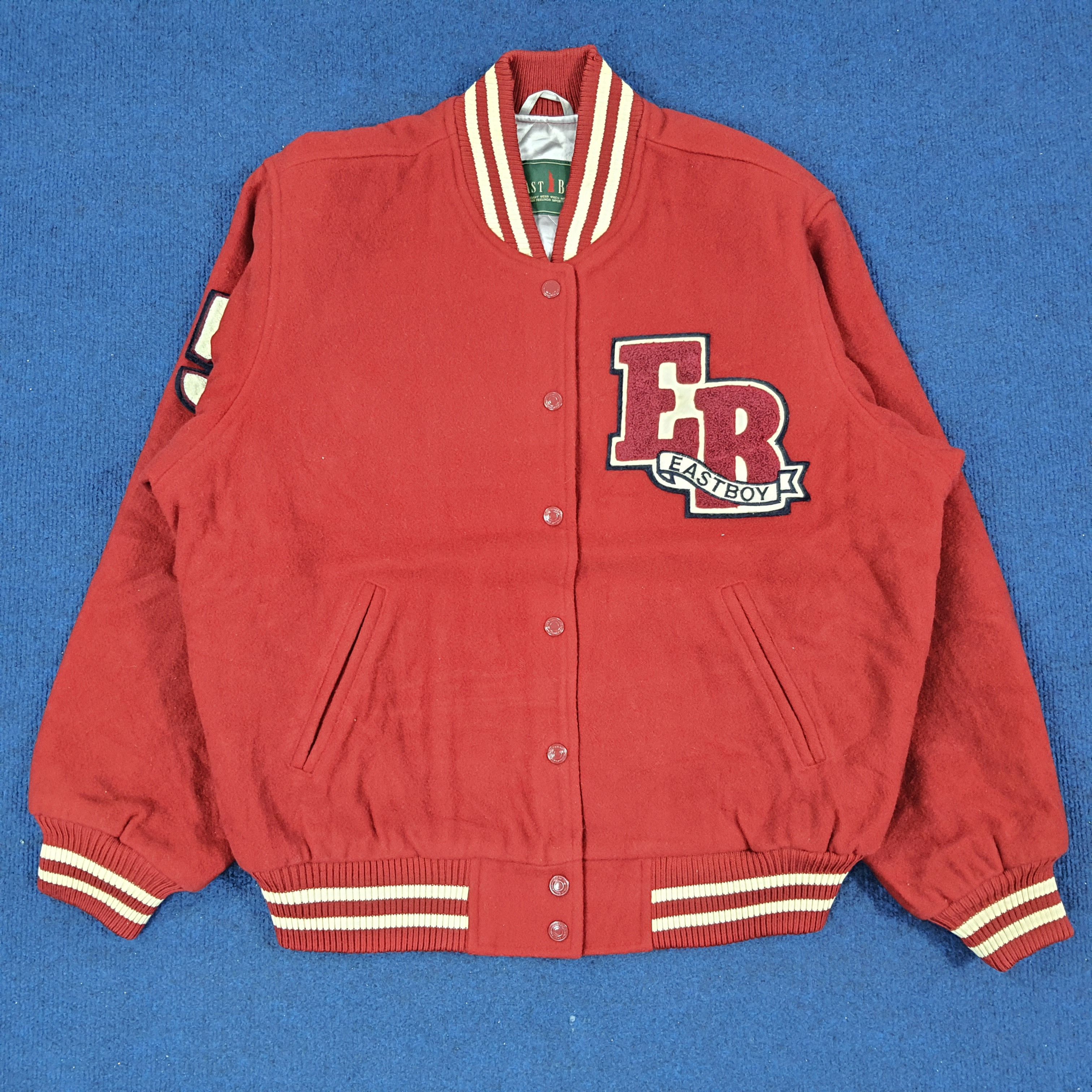 Japanese Brand × Vintage Vintage EASTBOY Authentic Spirit Varsity Jacket C231N12 Size US L / EU 52-54 / 3 - 3 Thumbnail