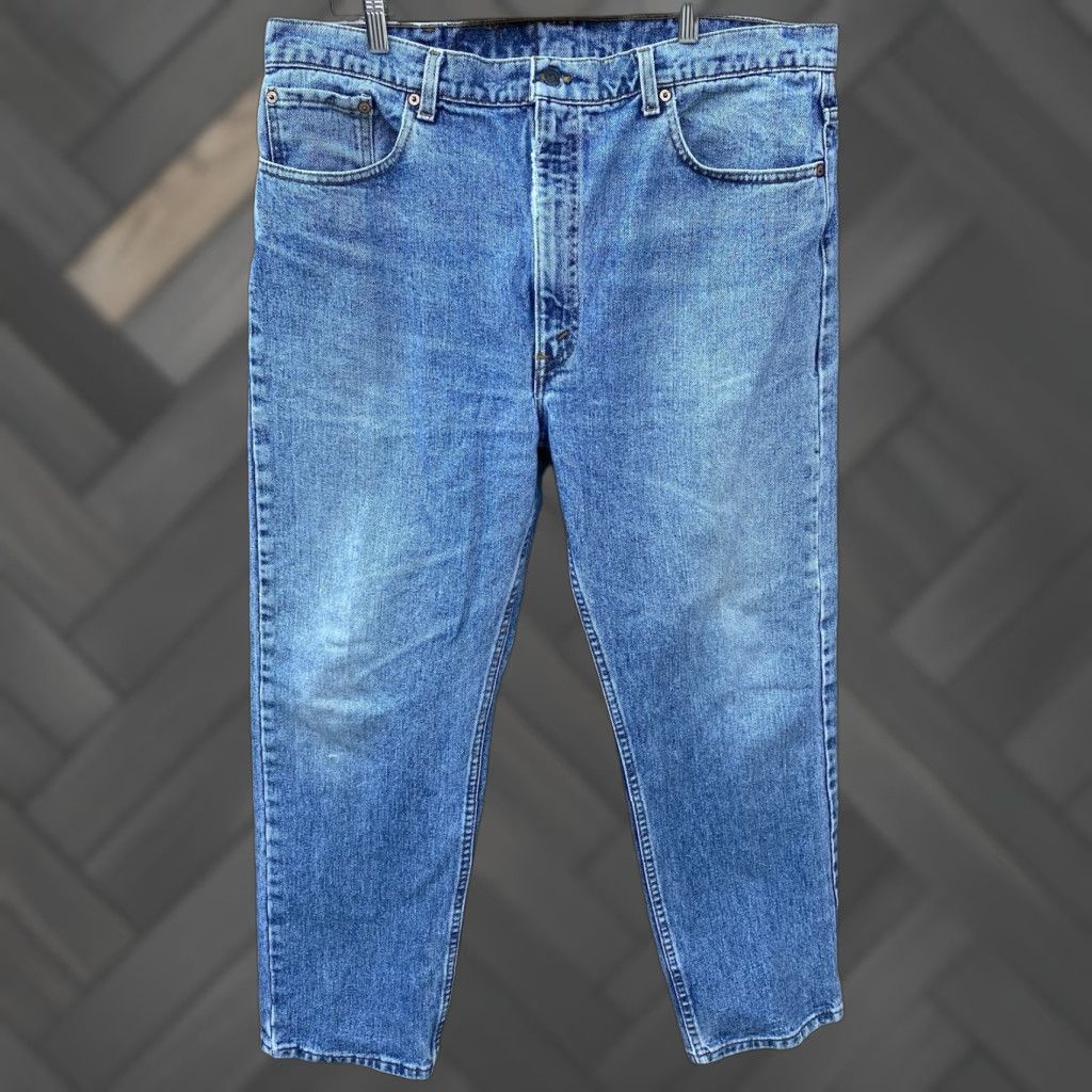 VINTAGE Levi’s 505 Jeans Made In USA 1990s 90s Levi’s 505 Jeans Size 40 W 40 L 30 5-Pocket Denim Cotton Blue Regular Men
